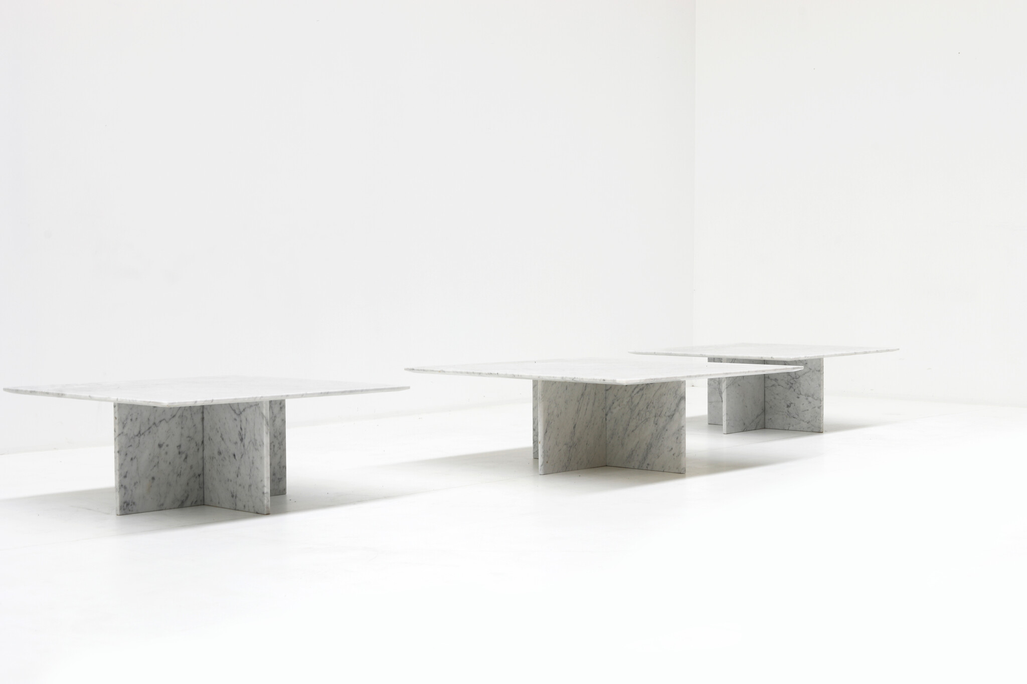 Tables basses en marbre, années 1970
