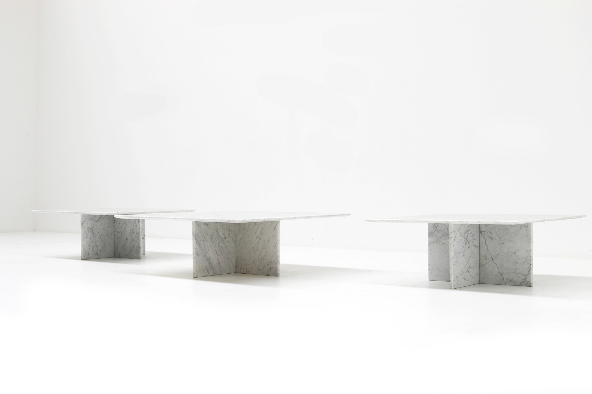 Tables basses en marbre, années 1970
