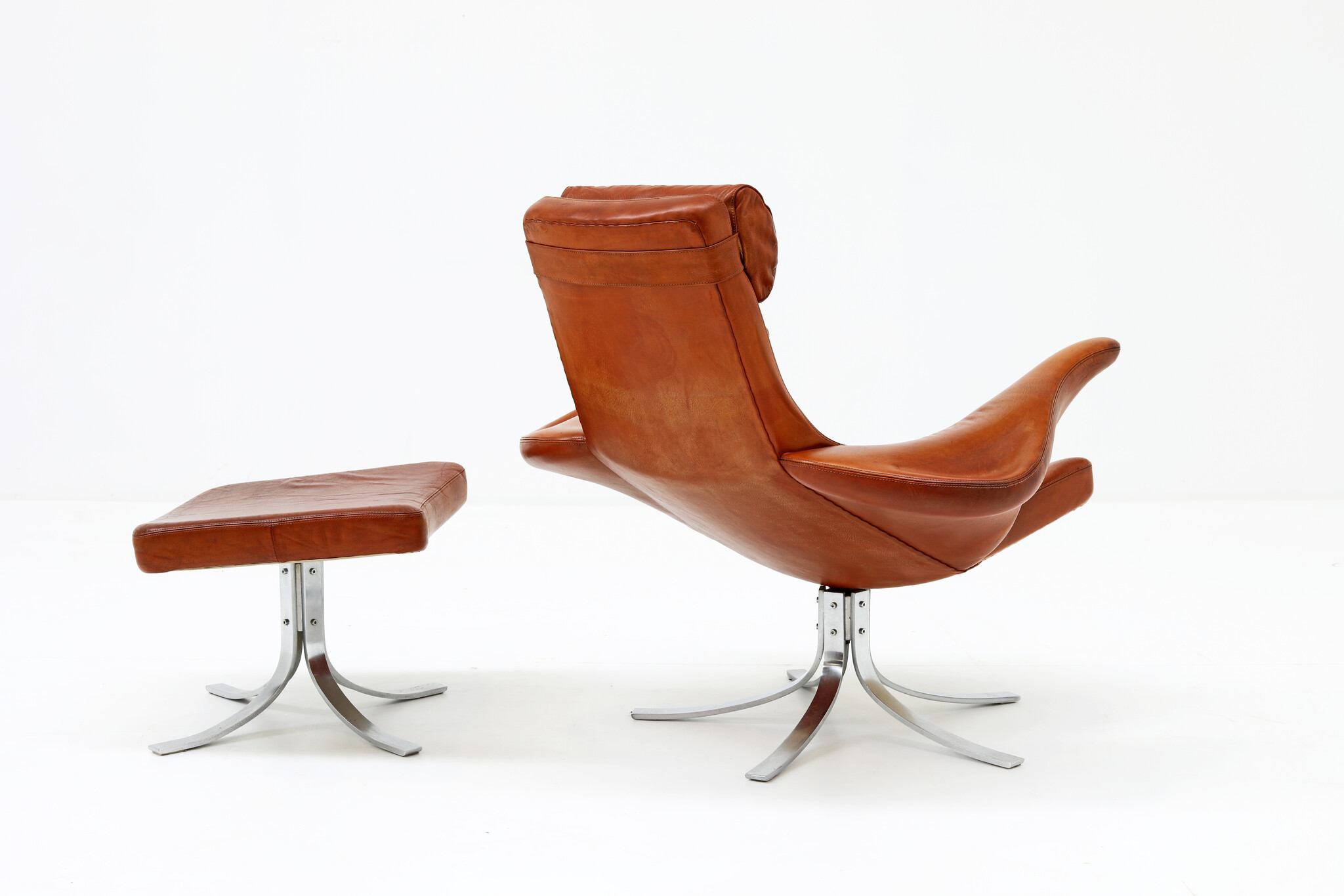 Chaise Seagull par Gosta Berg & Stenerik Eriksson pour Fritz Hansen, 1968