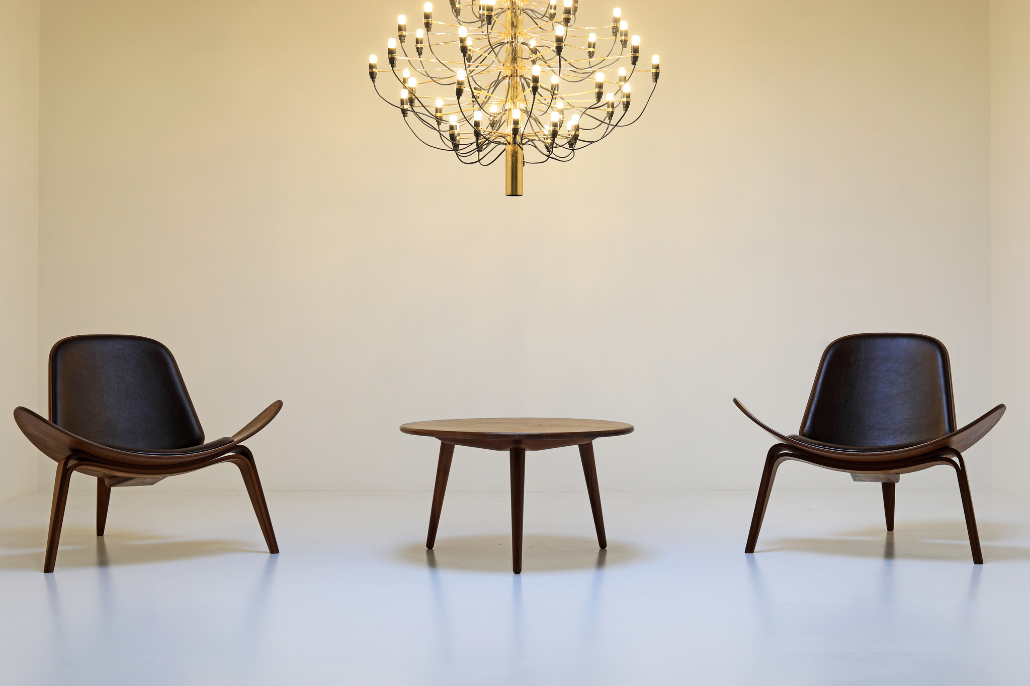 Set Shell chairs by Hans Wegner, 1963