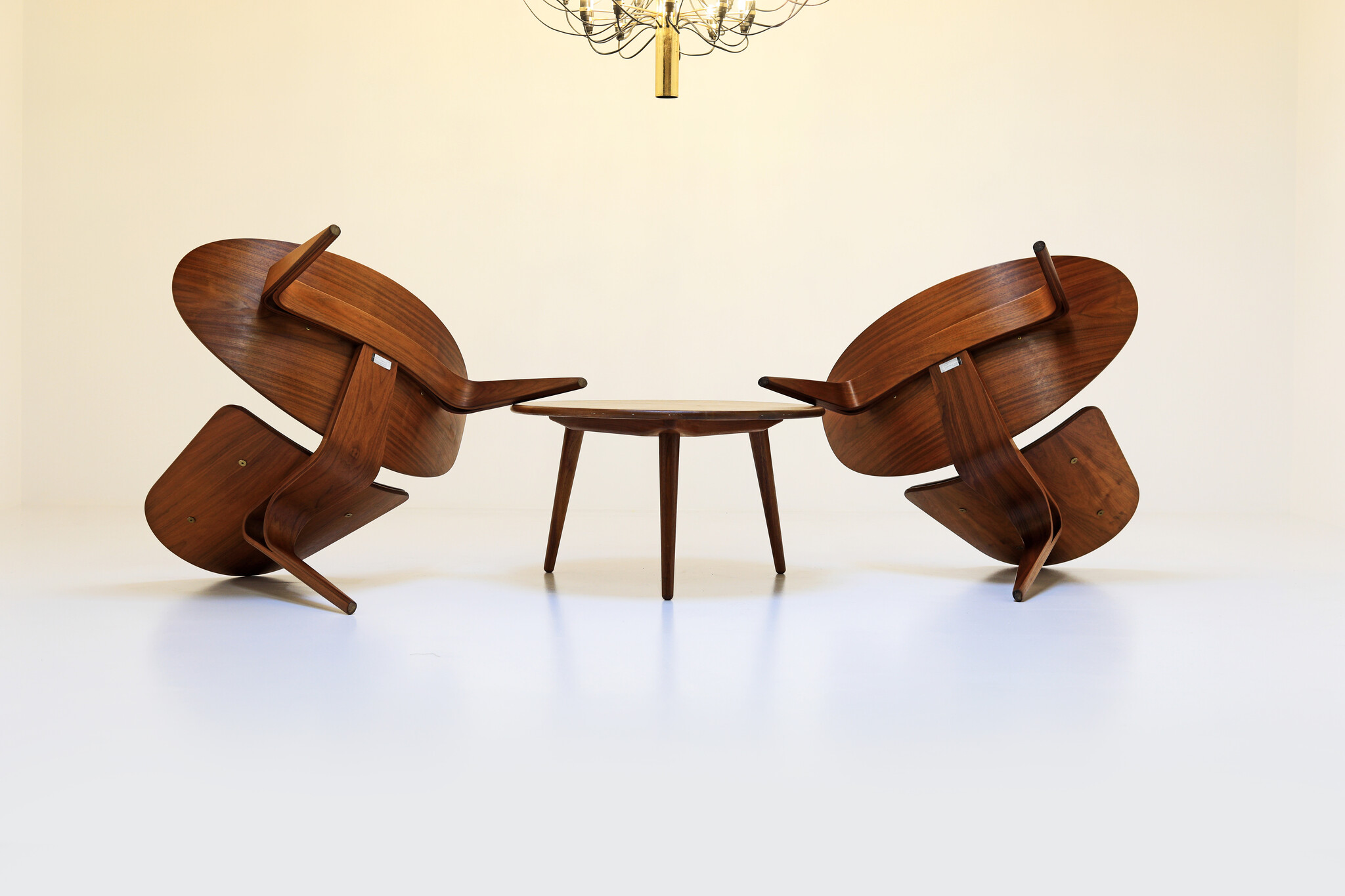 Set Shell chairs by Hans Wegner, 1963