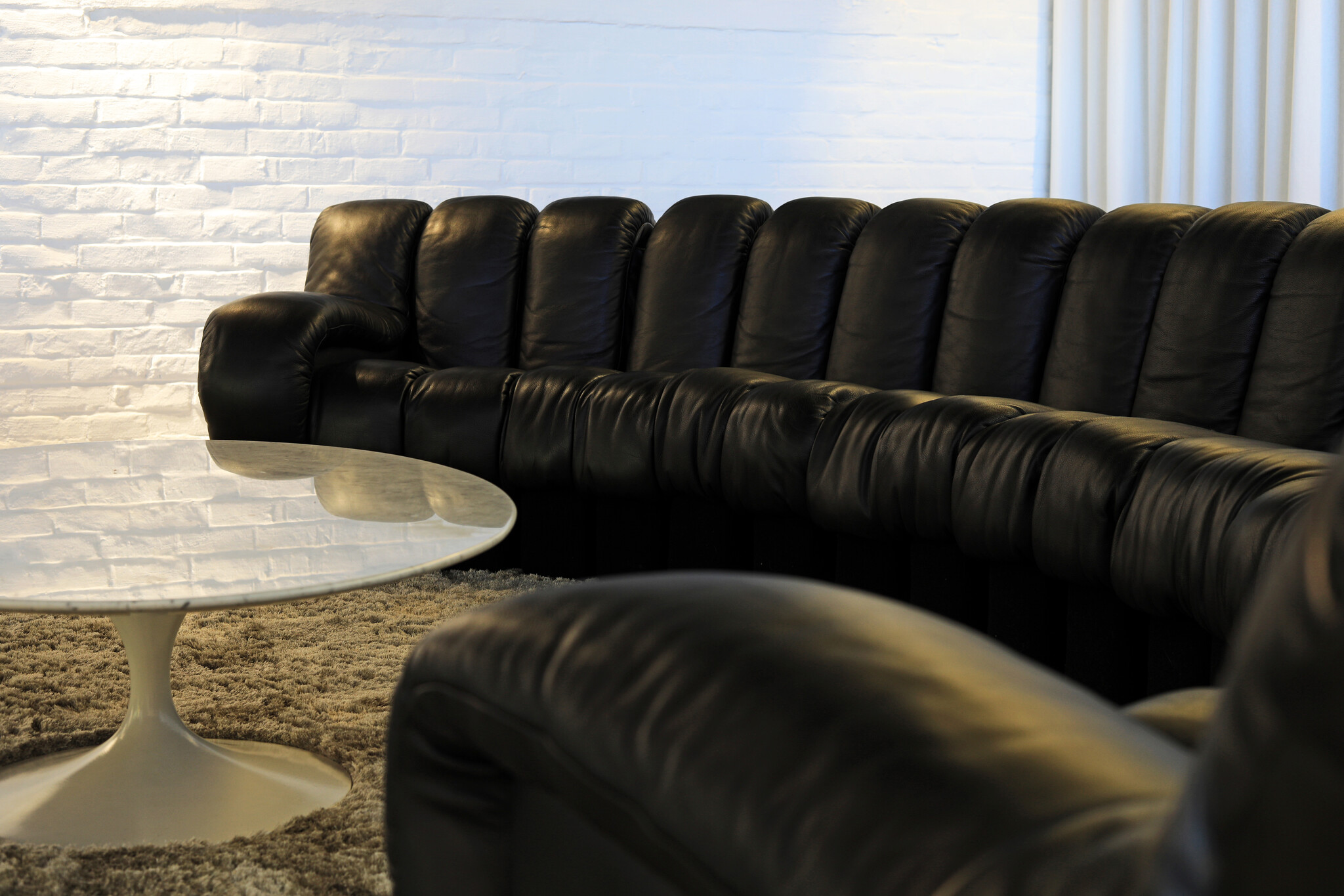 The iconic "Snake sofa" De Sede DS600