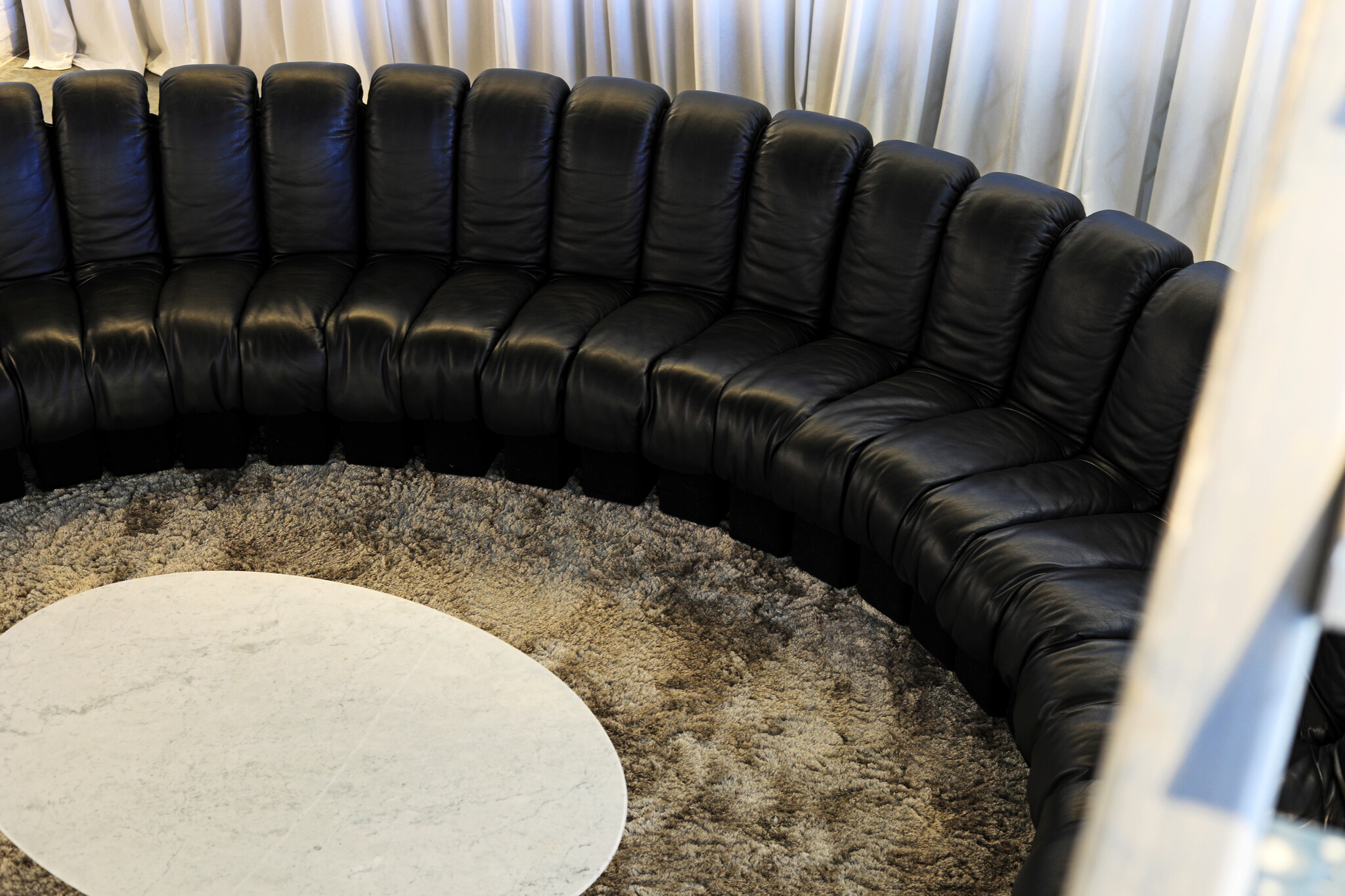 The iconic "Snake sofa" De Sede DS600