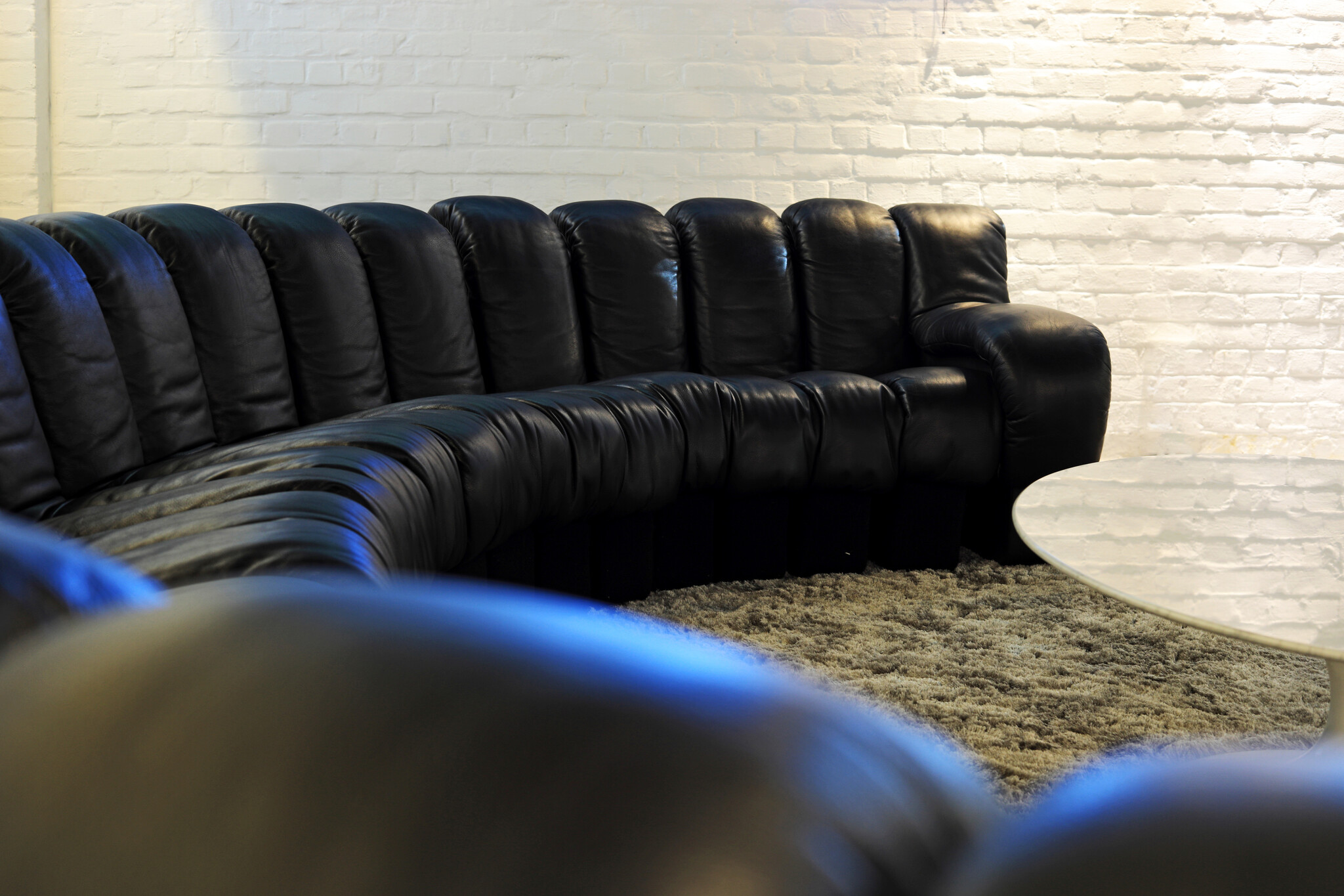 The iconic "Snake sofa" De Sede DS600