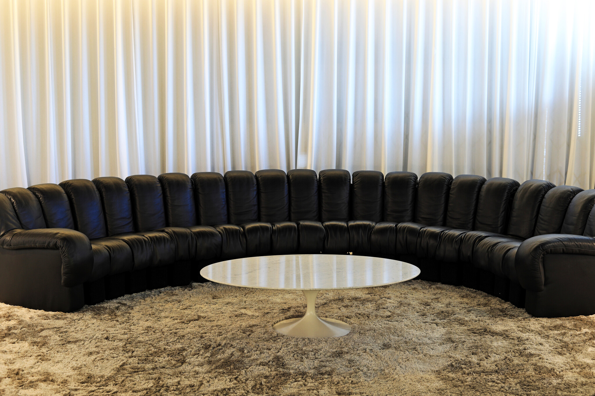 The iconic "Snake sofa" De Sede DS600