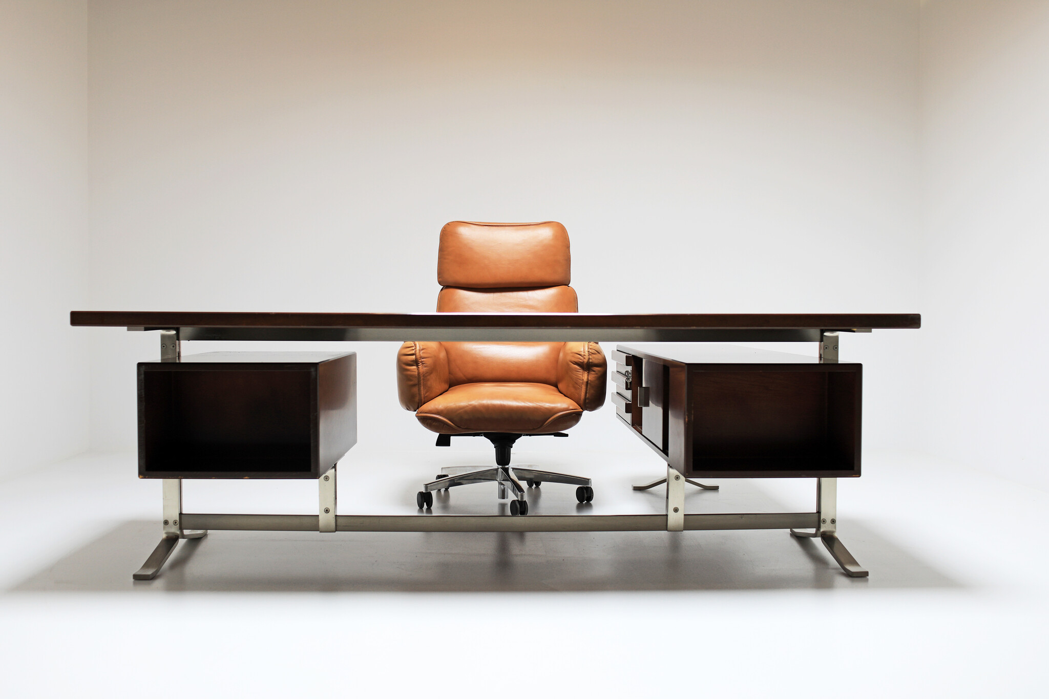 Leather office chair by Otto Zapf for Topstar