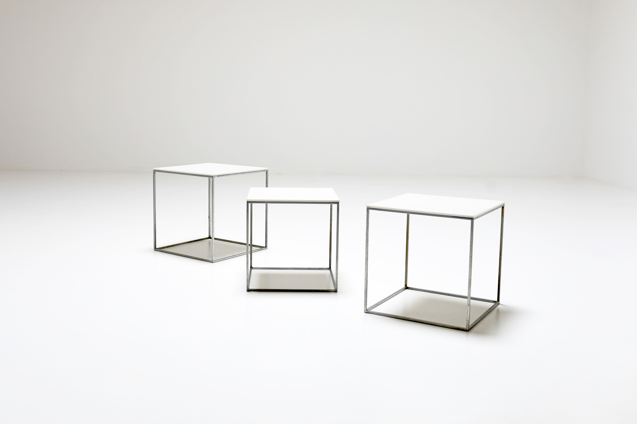 PK 71 side tables by Poul Kjærholm for E. Kold Christensen, 1950's