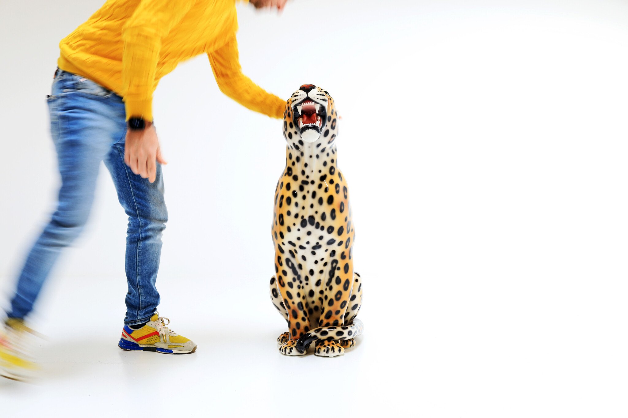 Italian ceramics Leopard