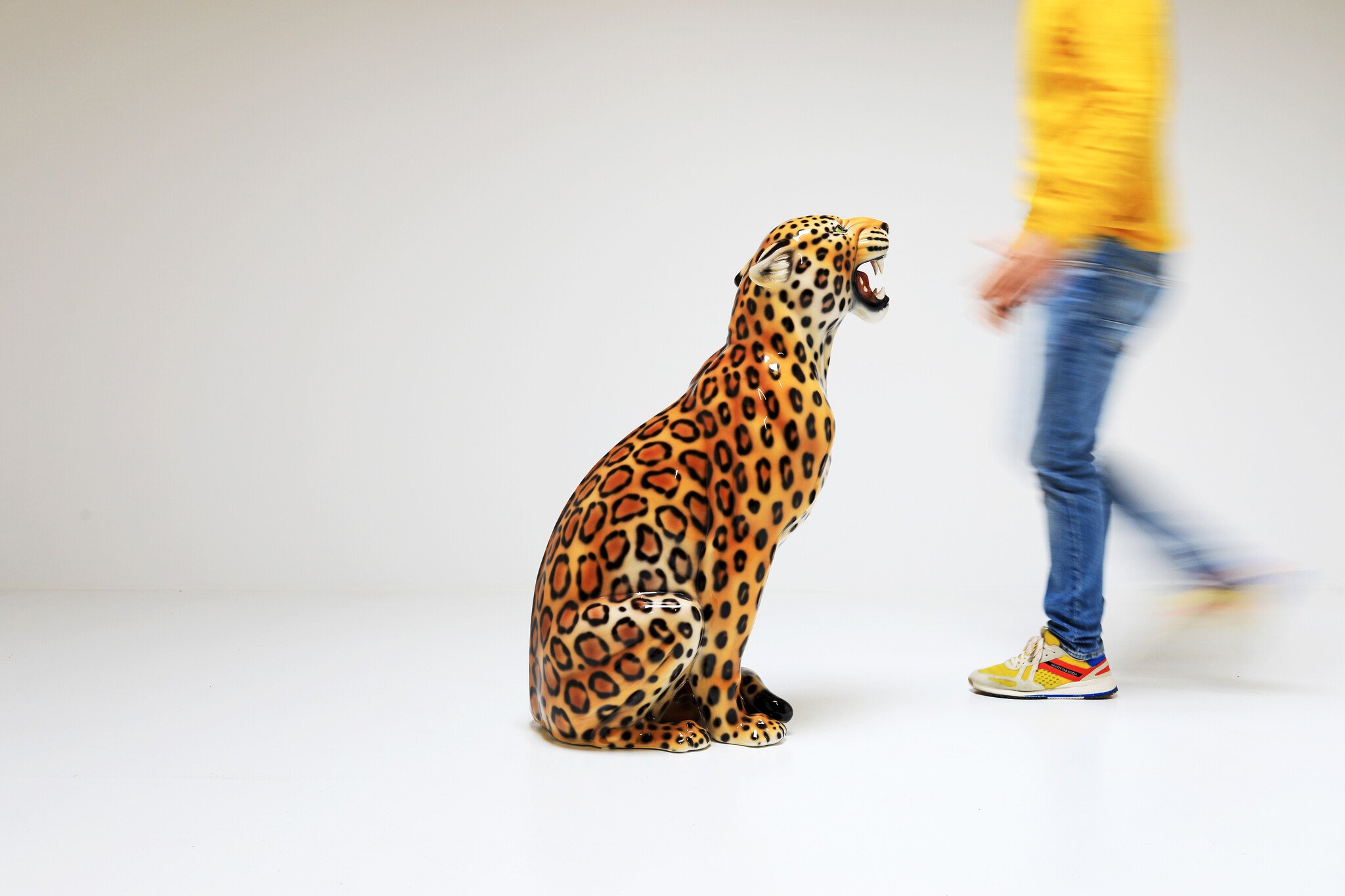 Italian ceramics Leopard