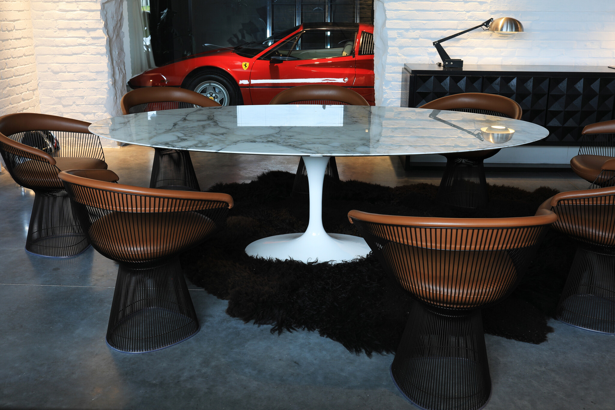 Rares chaises Warren Platner pour Knoll.