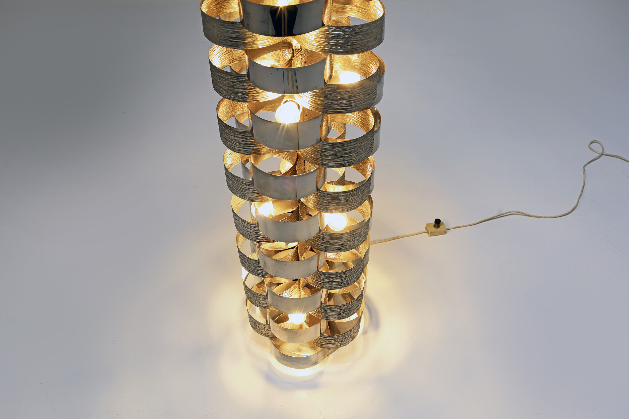 Vintage floor lamp by Gaetano Sciolari, 1970's