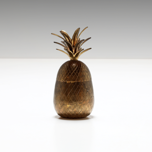 Vintage brass pineapple ice bucket, 1970's