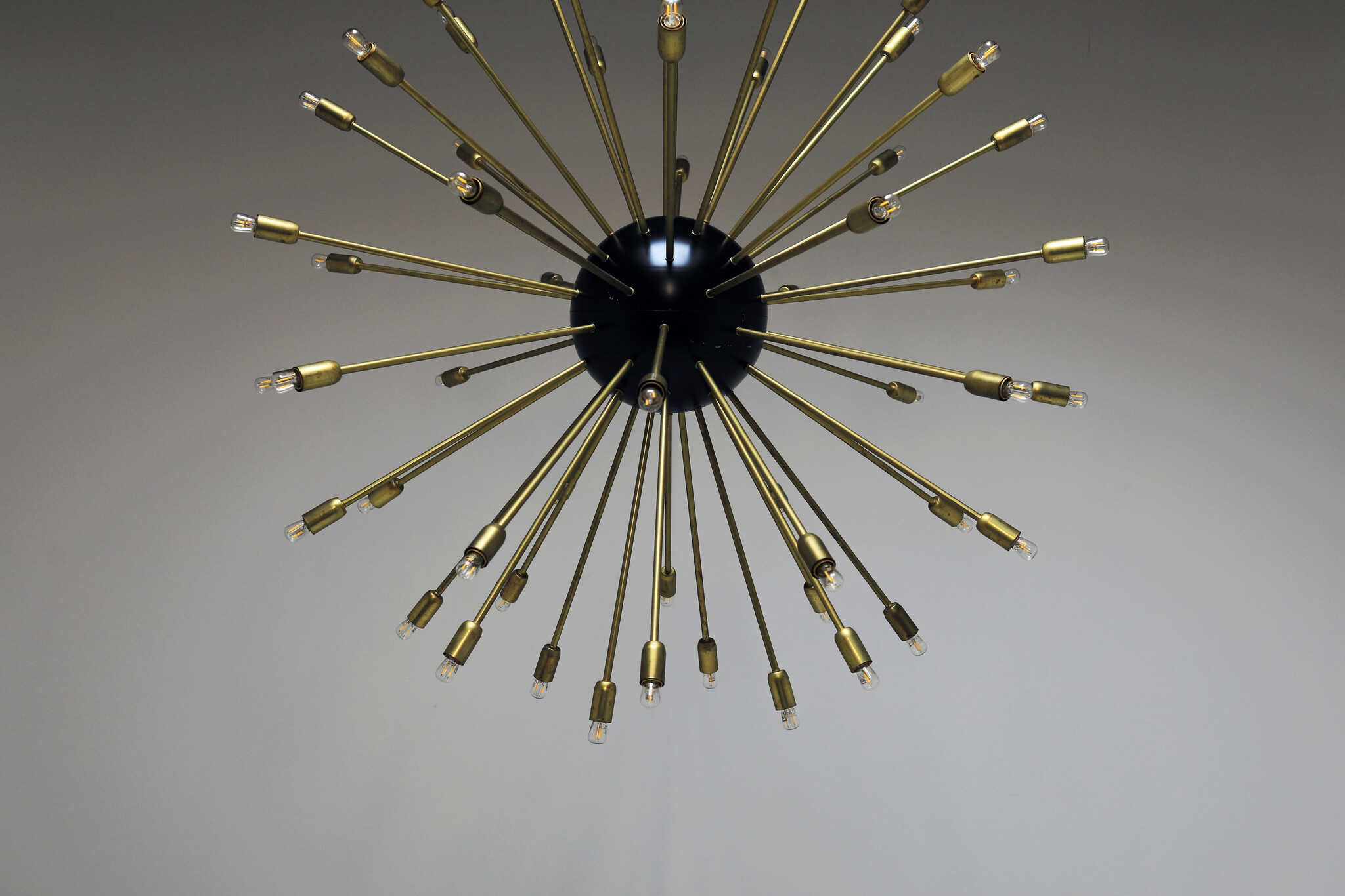 Extra large brass Sputnik chandelier