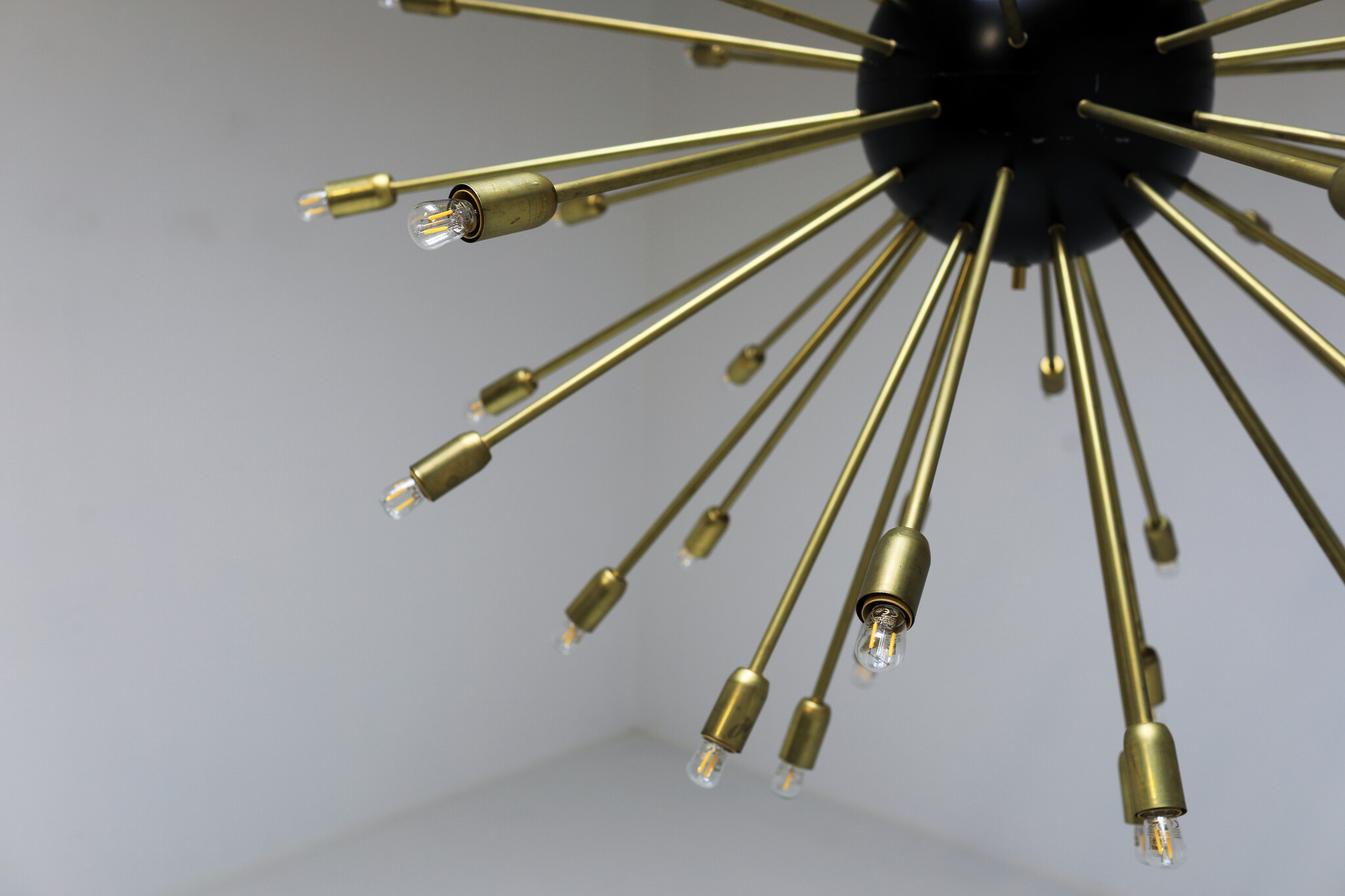 Extra large brass Sputnik chandelier