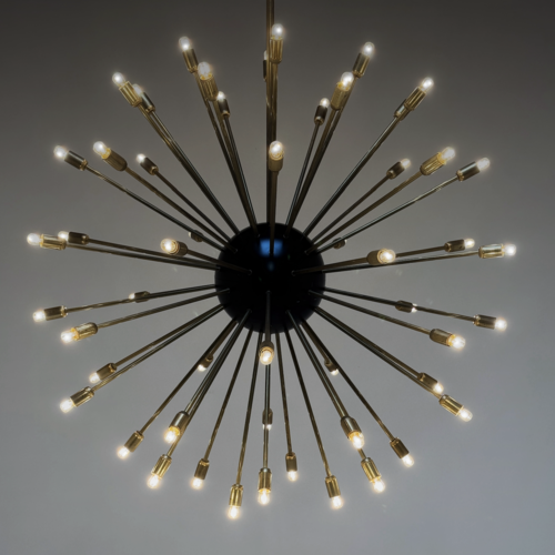 XXL Brass Sputnik chandelier