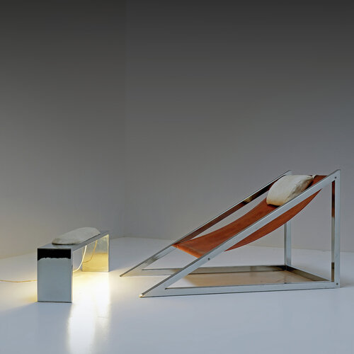 'Mies' Lounge Chair with Ottoman