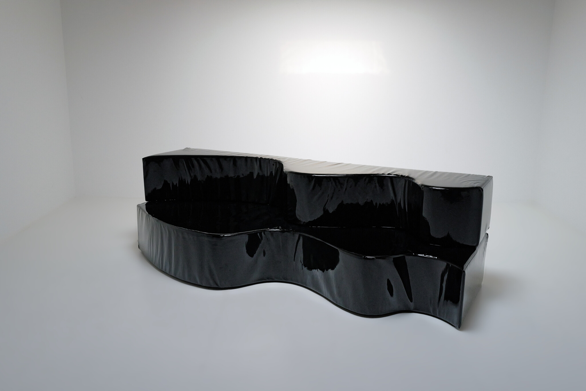 Black 'Superonda' Sofa by Archizoom Associati for Poltronova, Italy 1967