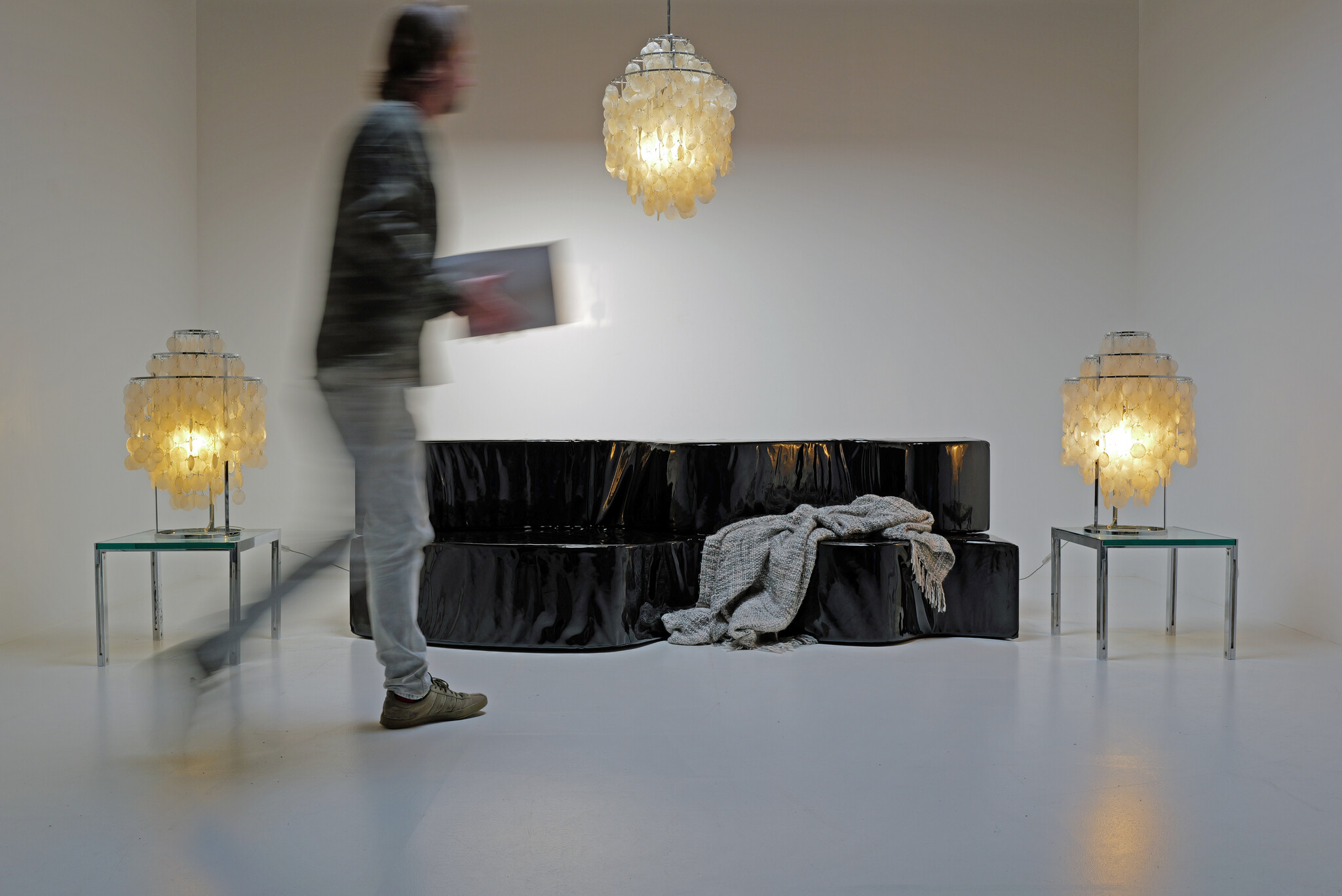 Black 'Superonda' Sofa by Archizoom Associati for Poltronova, Italy 1967
