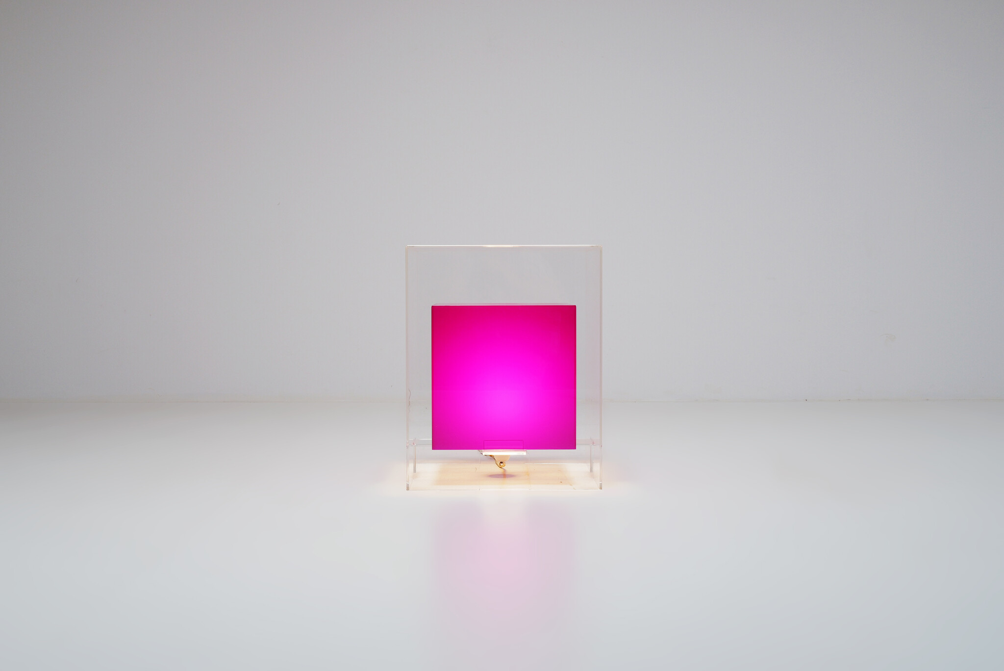 Modernist Cube lamp plexiglass