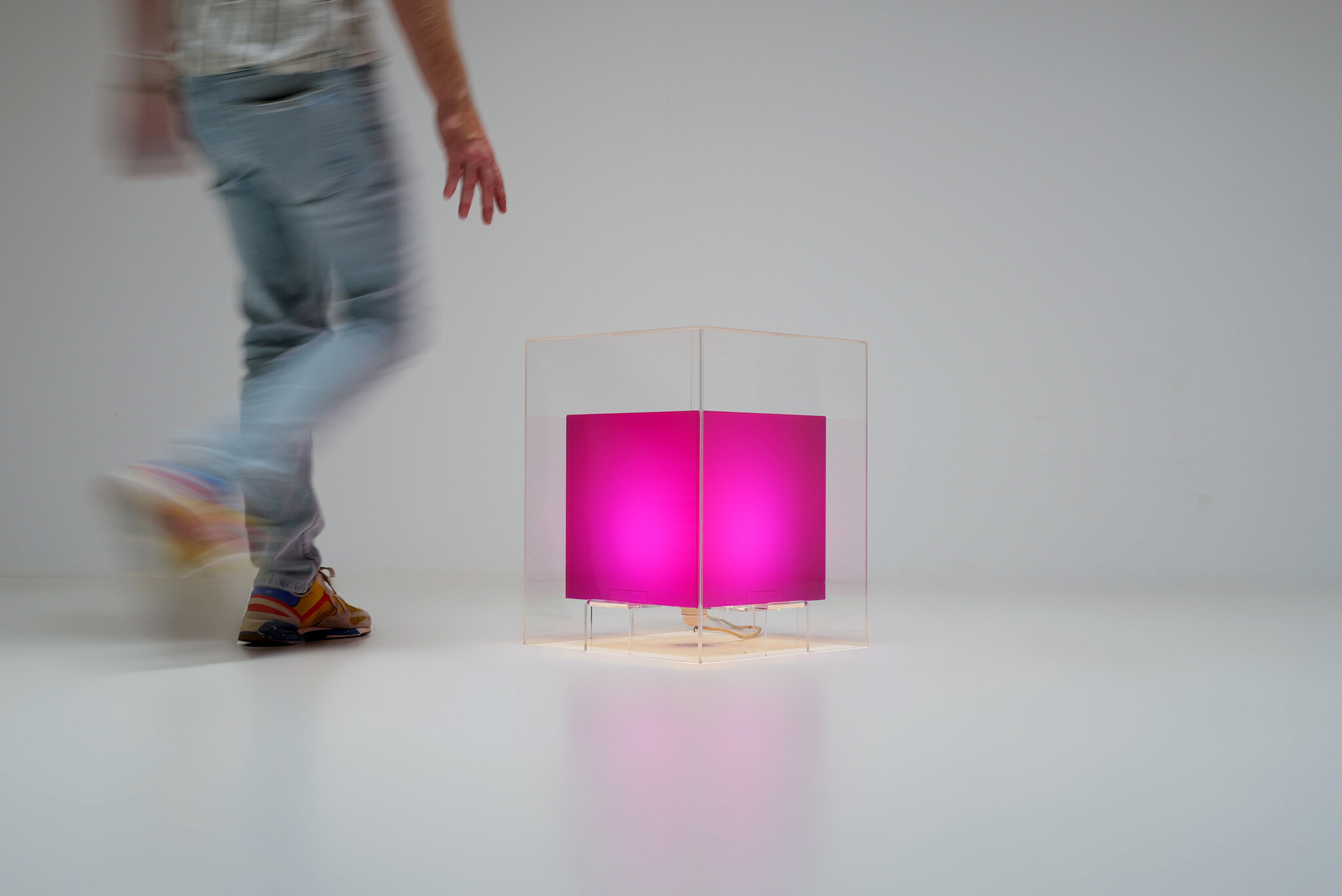 Modernist Cube lamp plexiglass