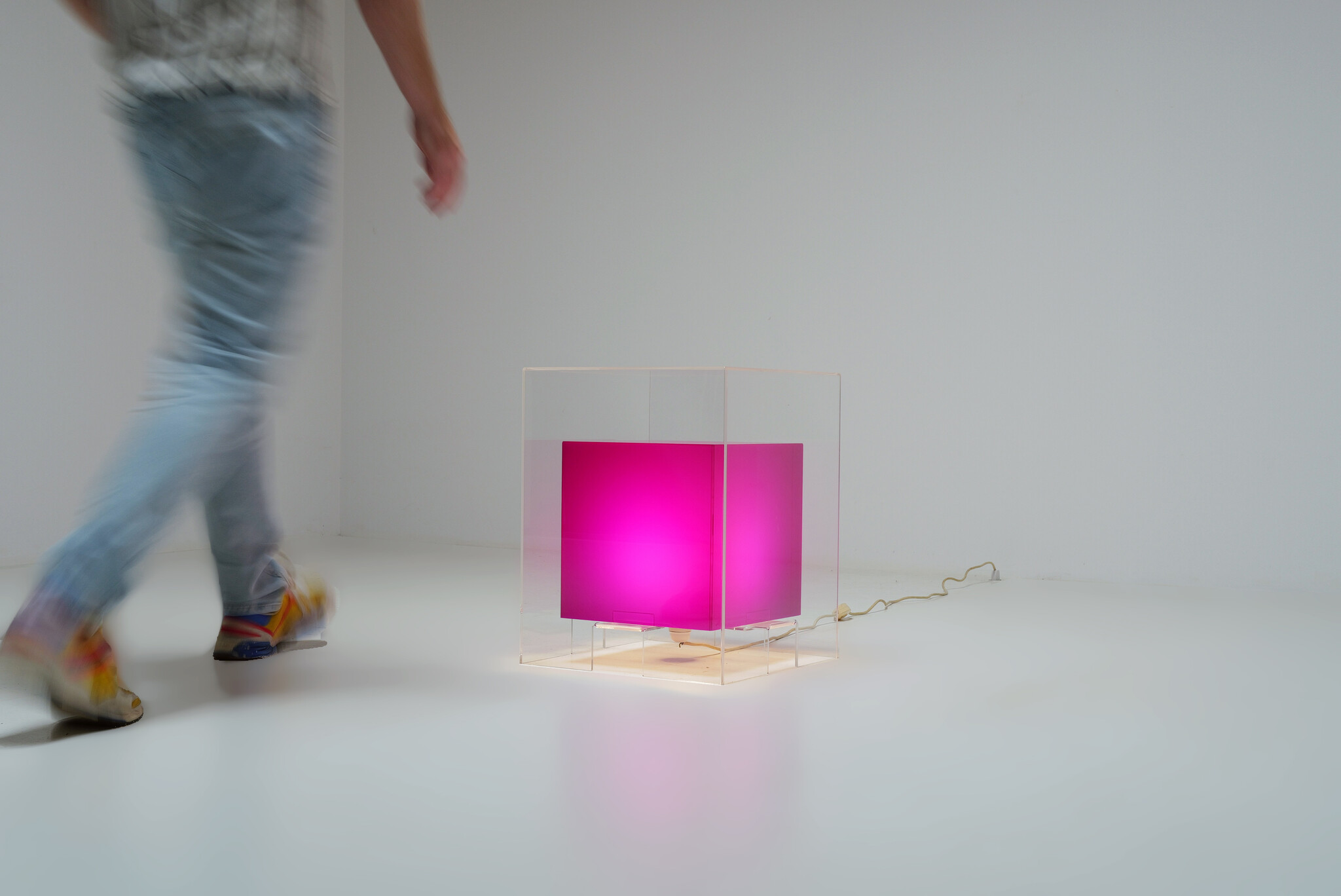 Modernist Cube lamp plexiglass