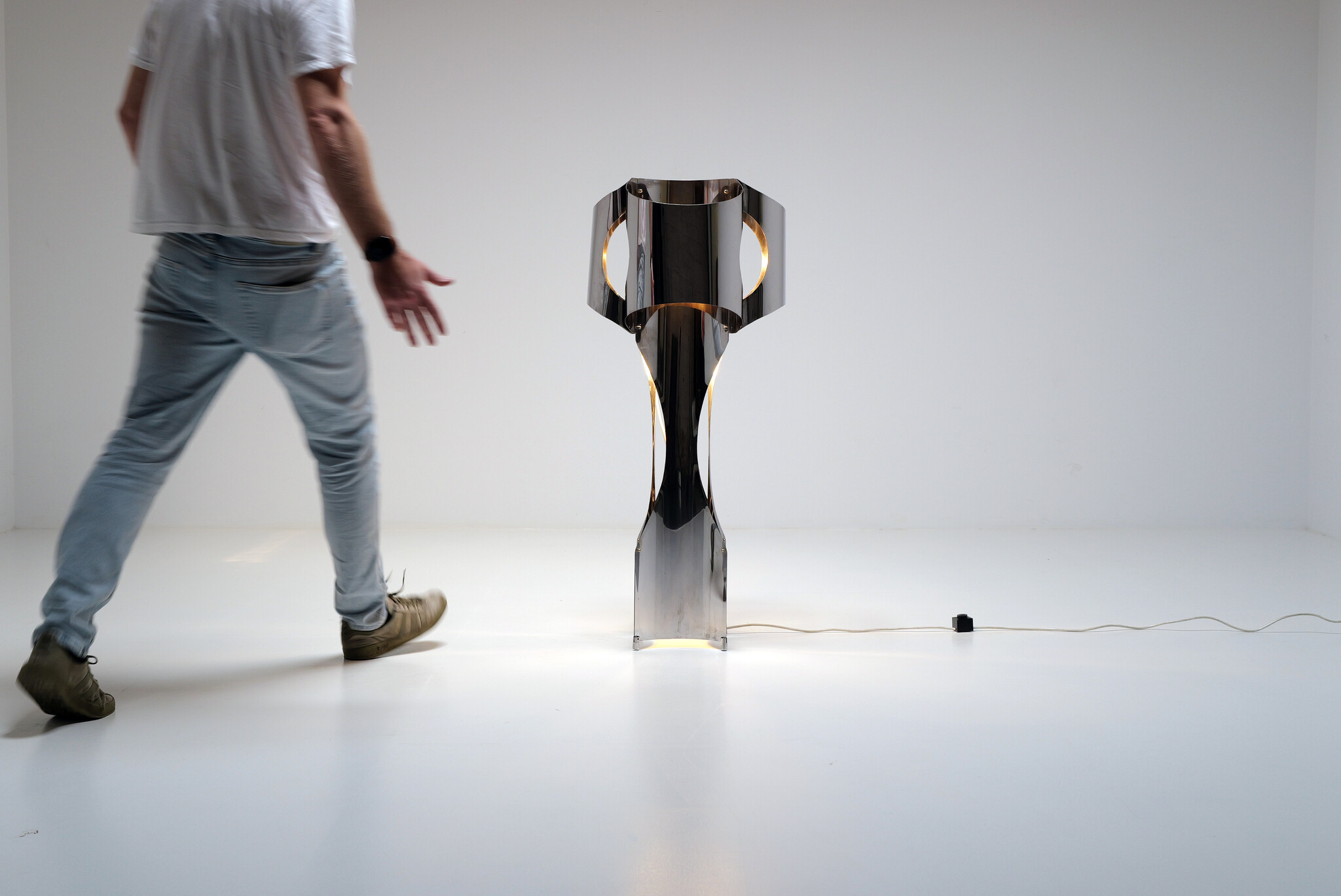 Floor lamp by Francois Monnet for Uginox, 1970's