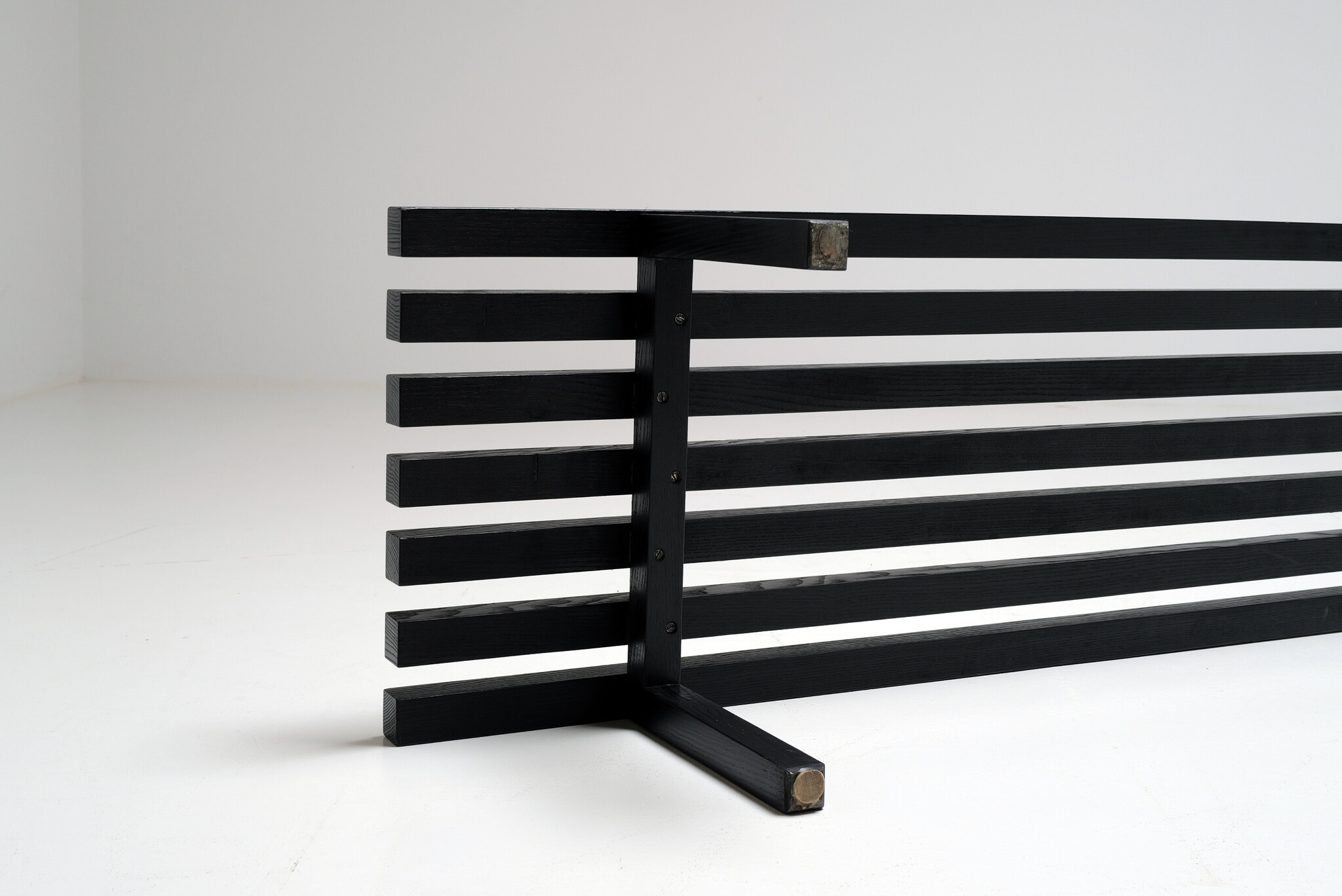 Banc en bois XXL, années 1970