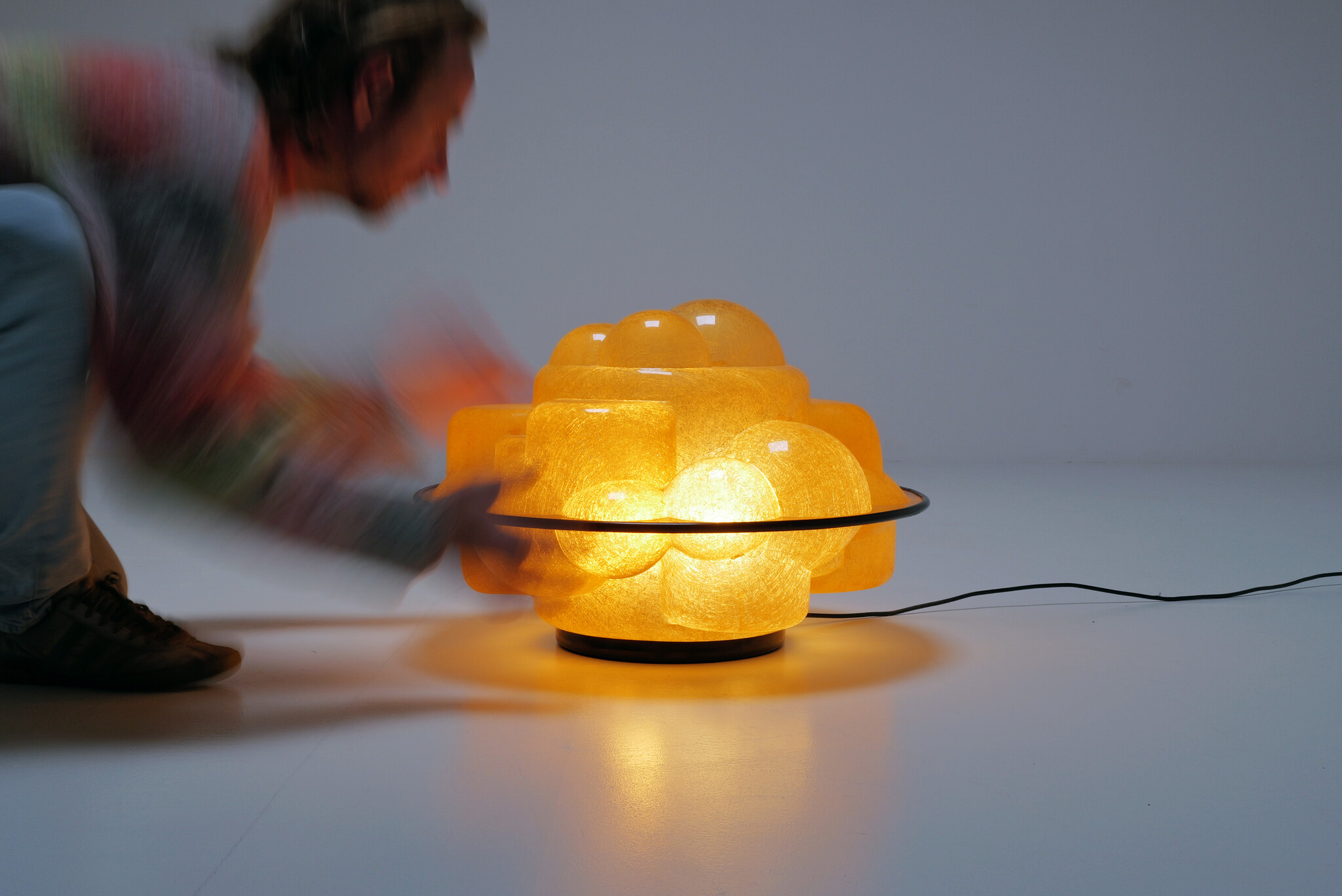 Vintage Model 640 "Profiterole" table lamp by Sergio Asti, Italy, 1968