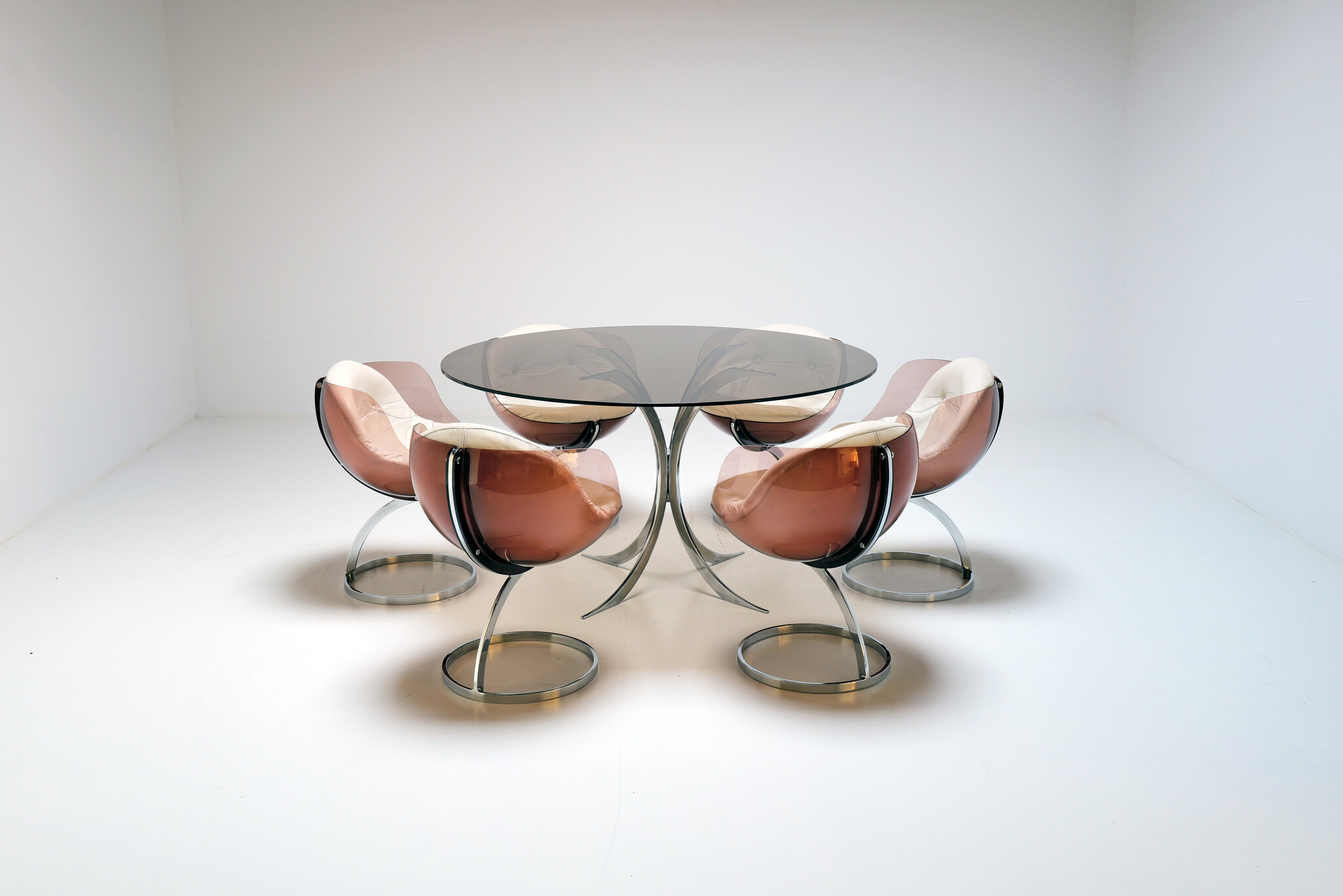 Sphere dinning set van Boris Tabacoff voor Mobilier Modulaire Moderne, 1970's