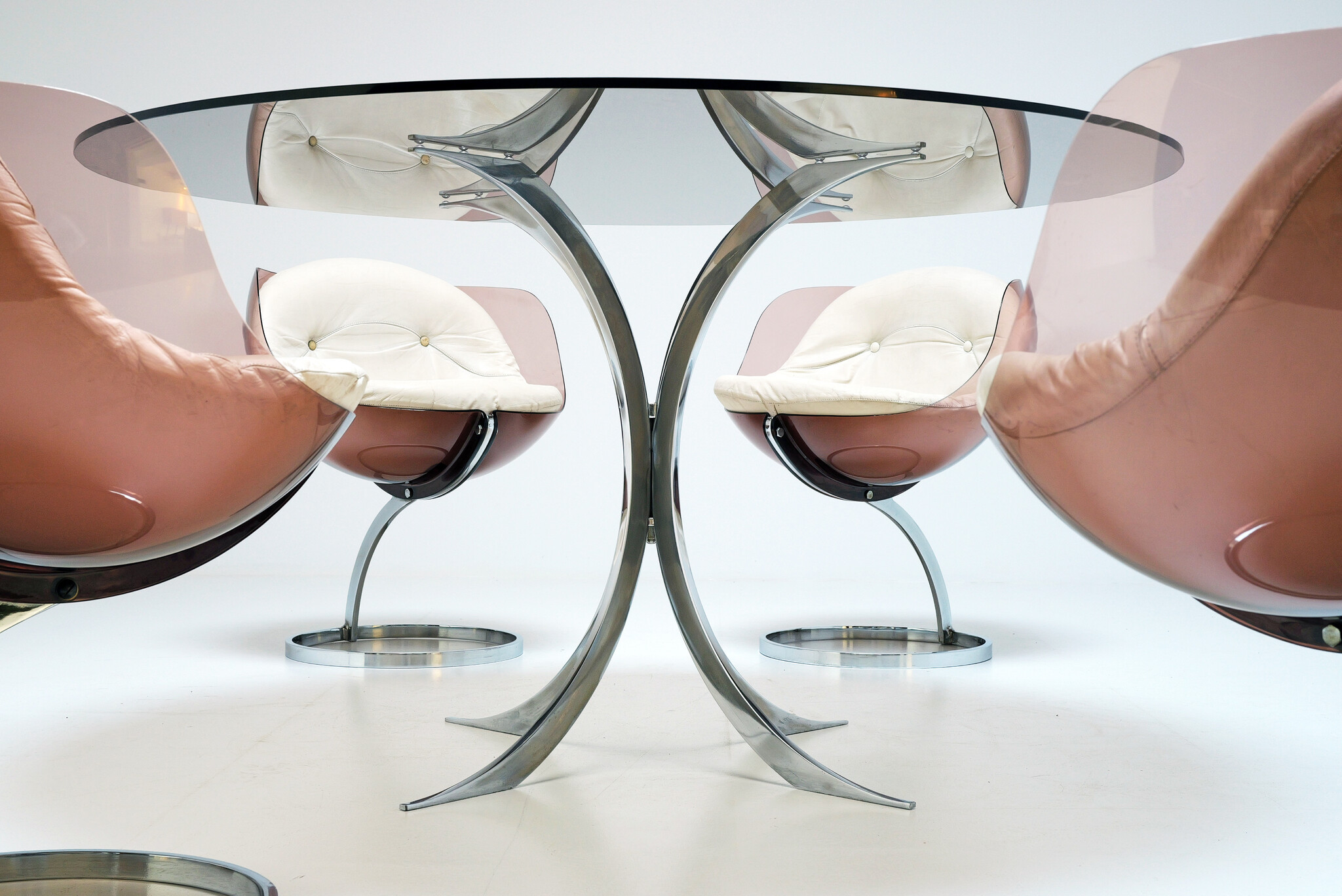 Sphere dinning set van Boris Tabacoff voor Mobilier Modulaire Moderne, 1970's