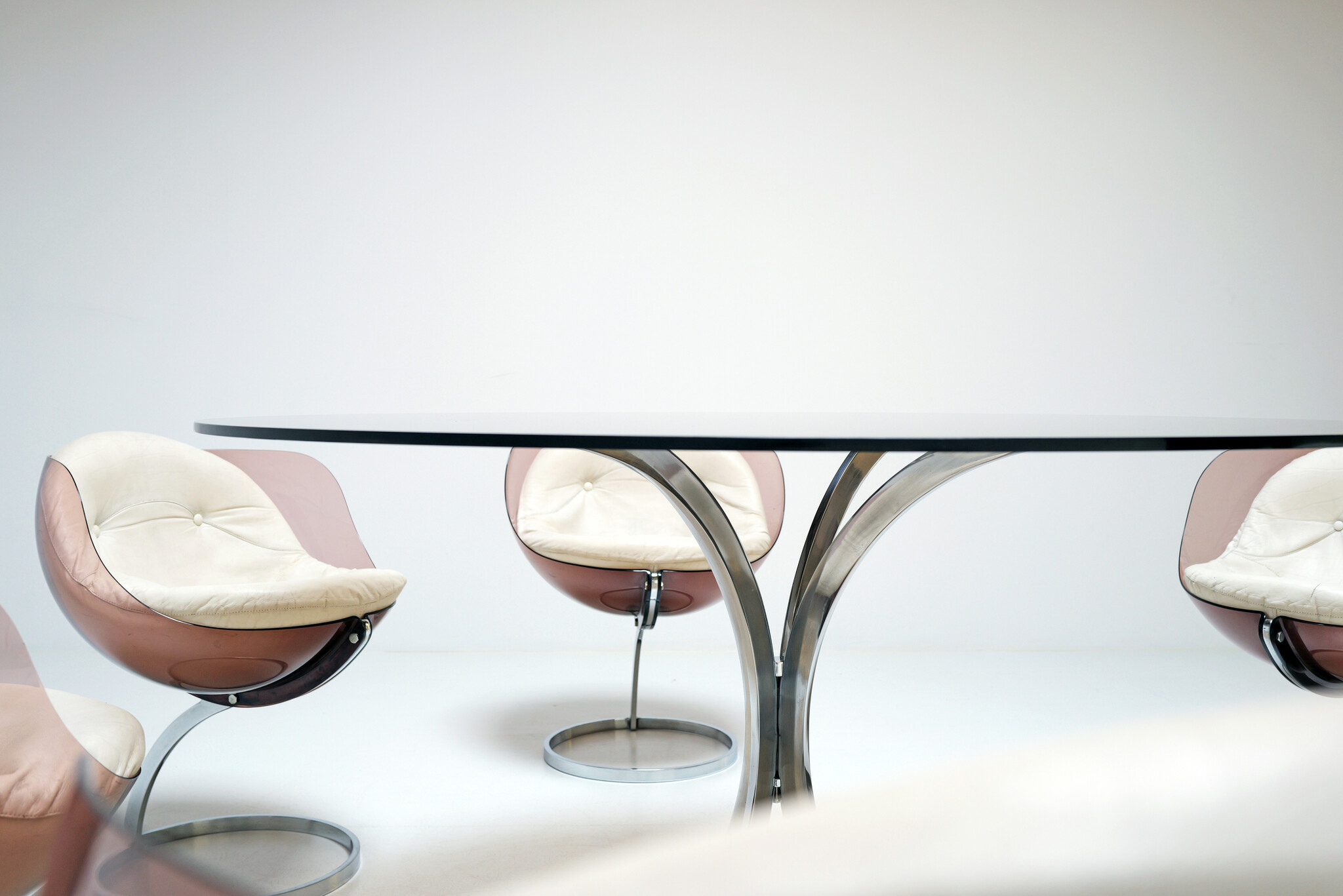 Sphere dinning set van Boris Tabacoff voor Mobilier Modulaire Moderne, 1970's