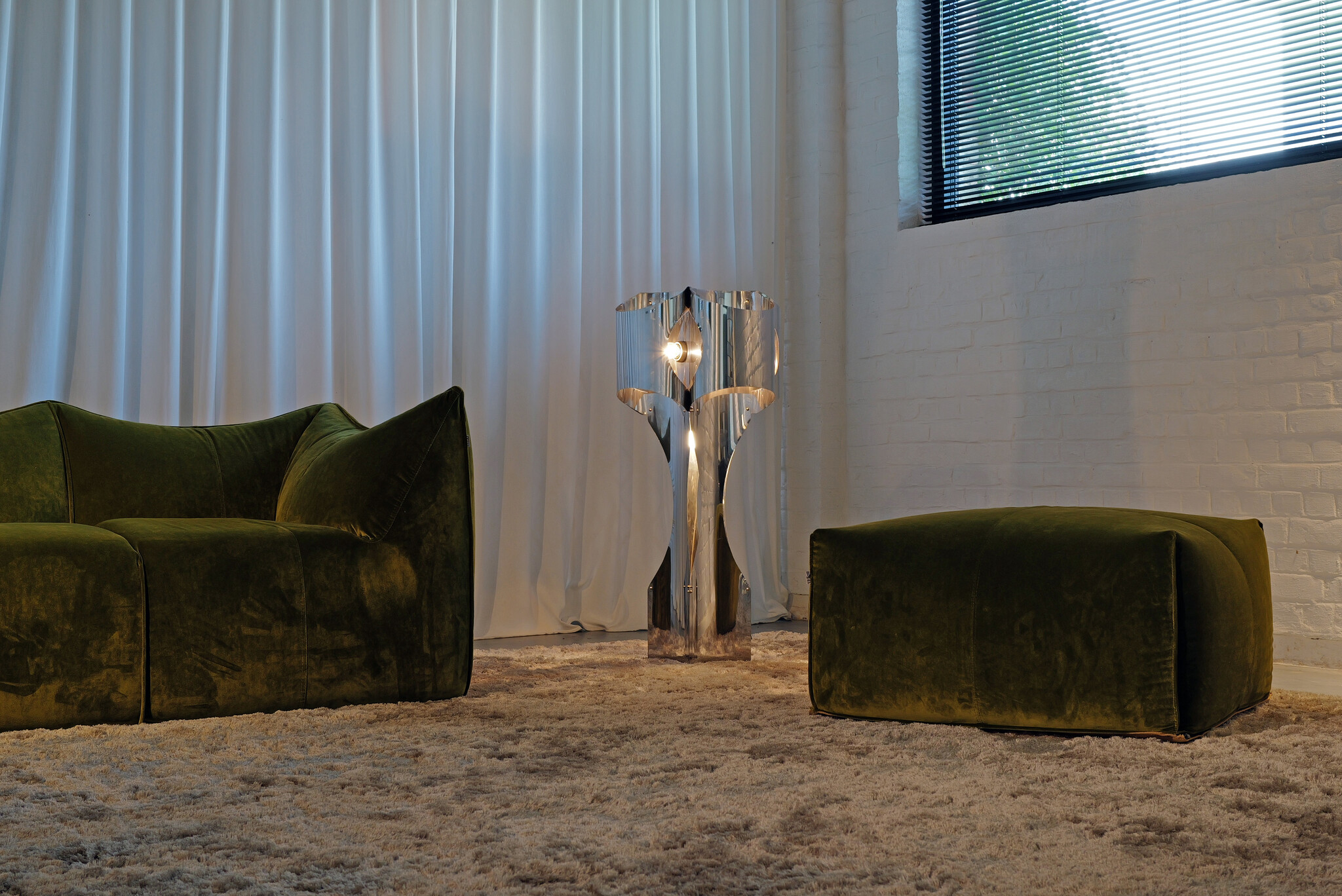 Floor lamp by Francois Monnet for Uginox, 1970's