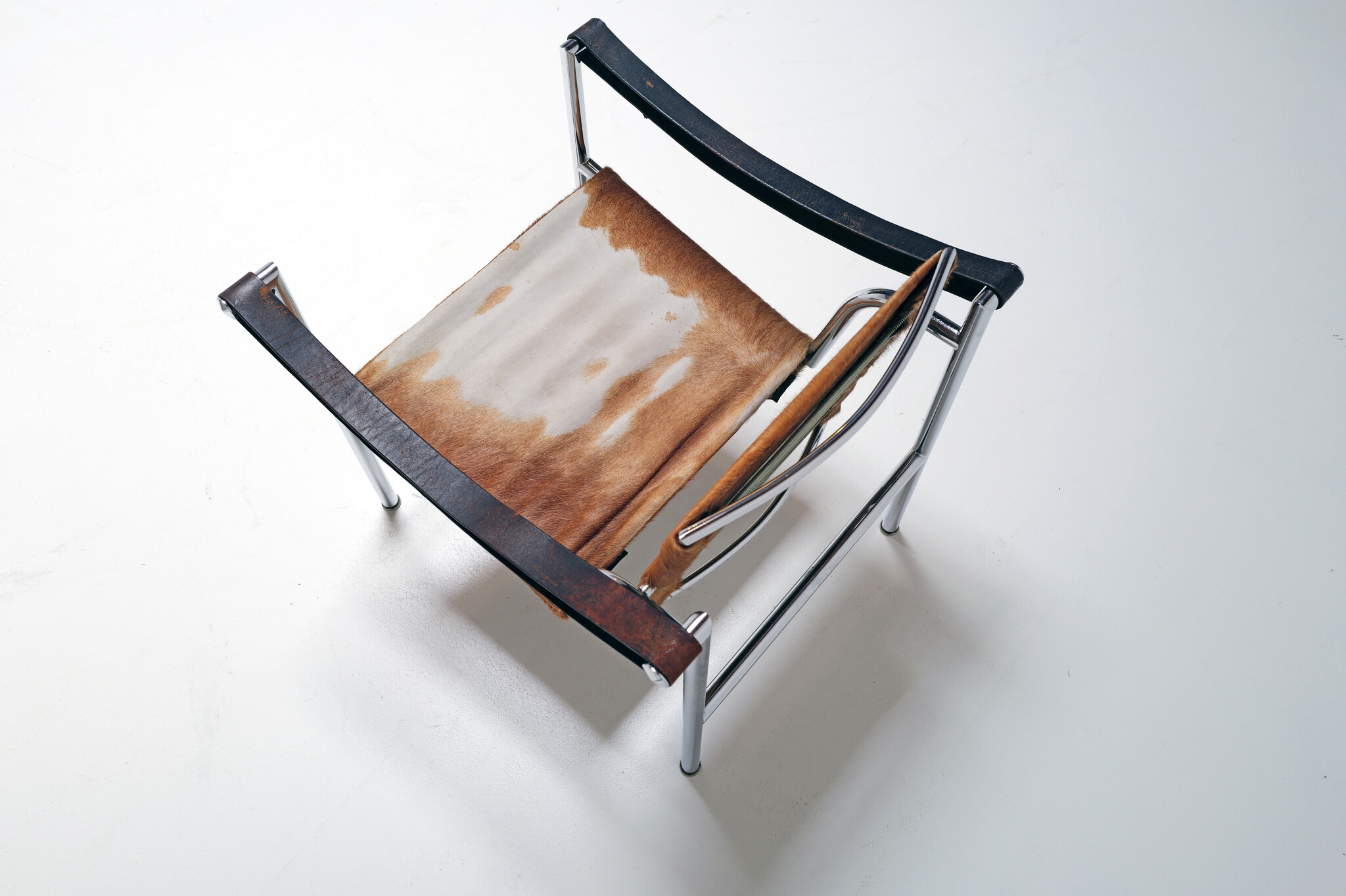 Koppel Lc1 van Le Corbusier voor Cassina, 1960's