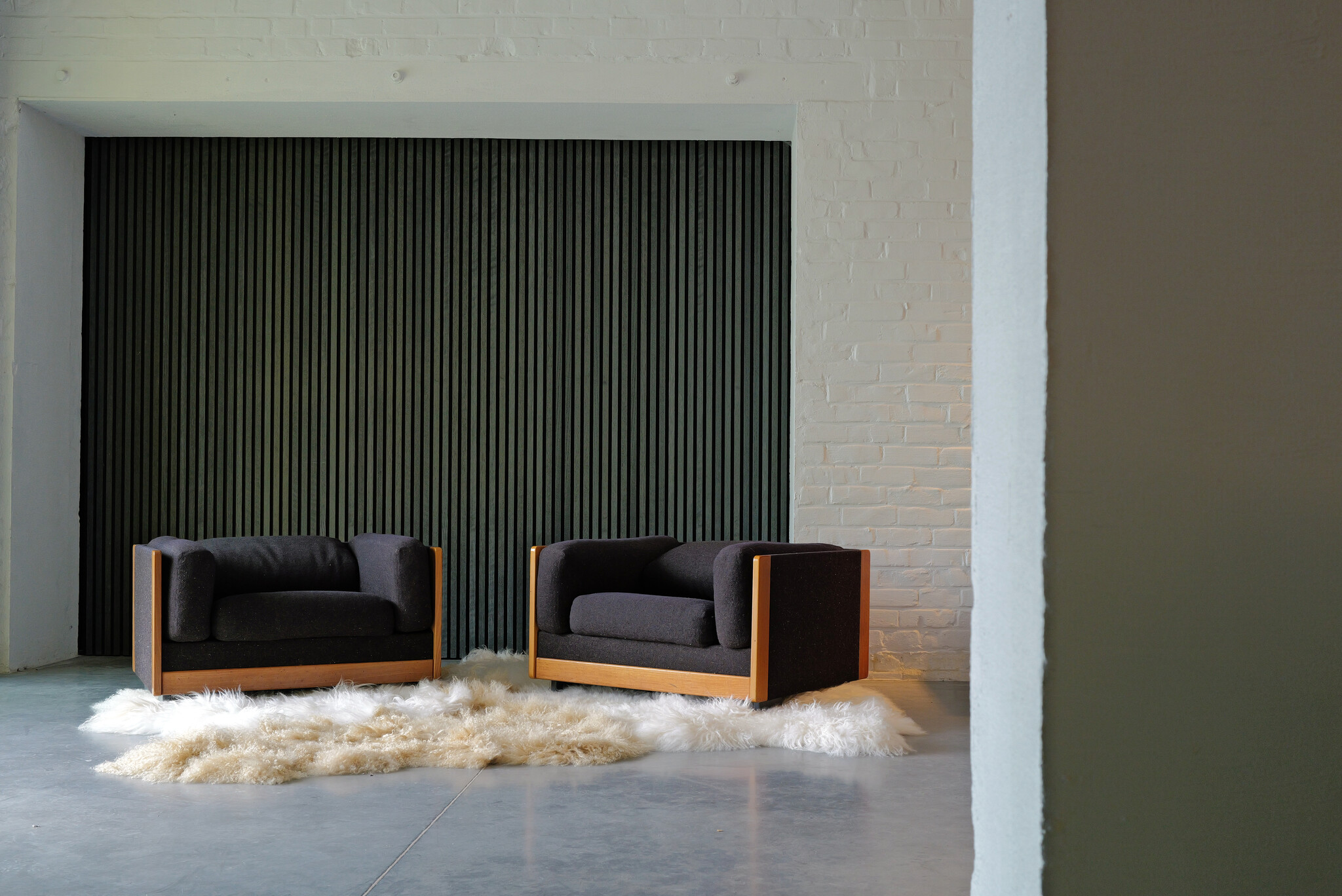 Afra & Tobia Scarpa clubs '920' for Cassina, 1970's