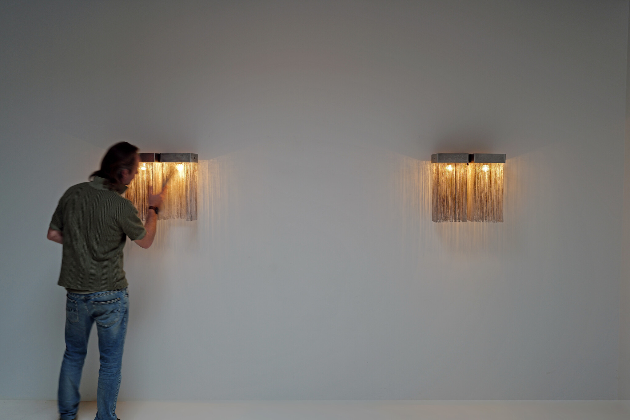 Set of 2 Model 259/2 wall lamps by Massimo Vignelli for Arteluce, 1964