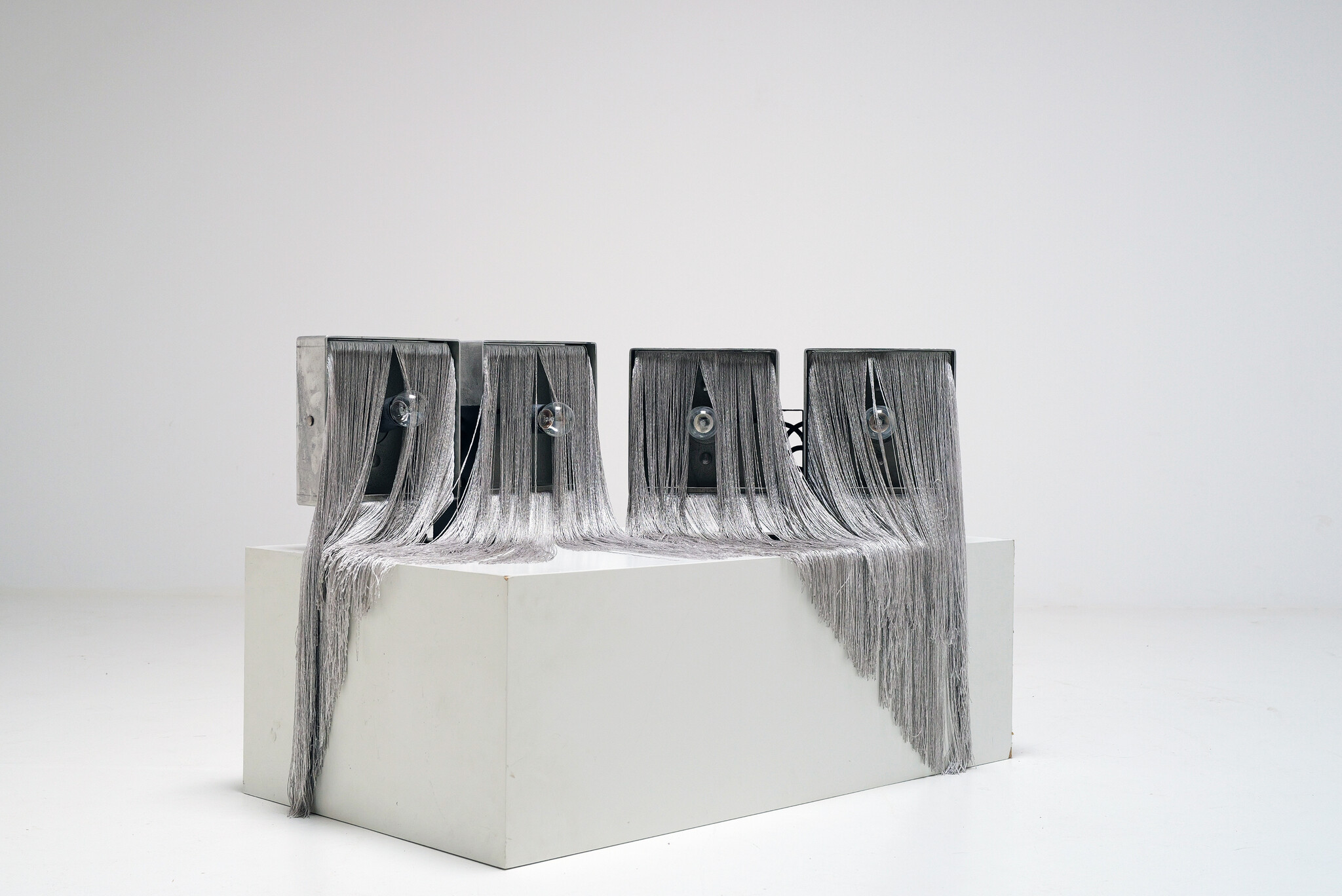 Set of 2 Model 259/2 wall lamps by Massimo Vignelli for Arteluce, 1964