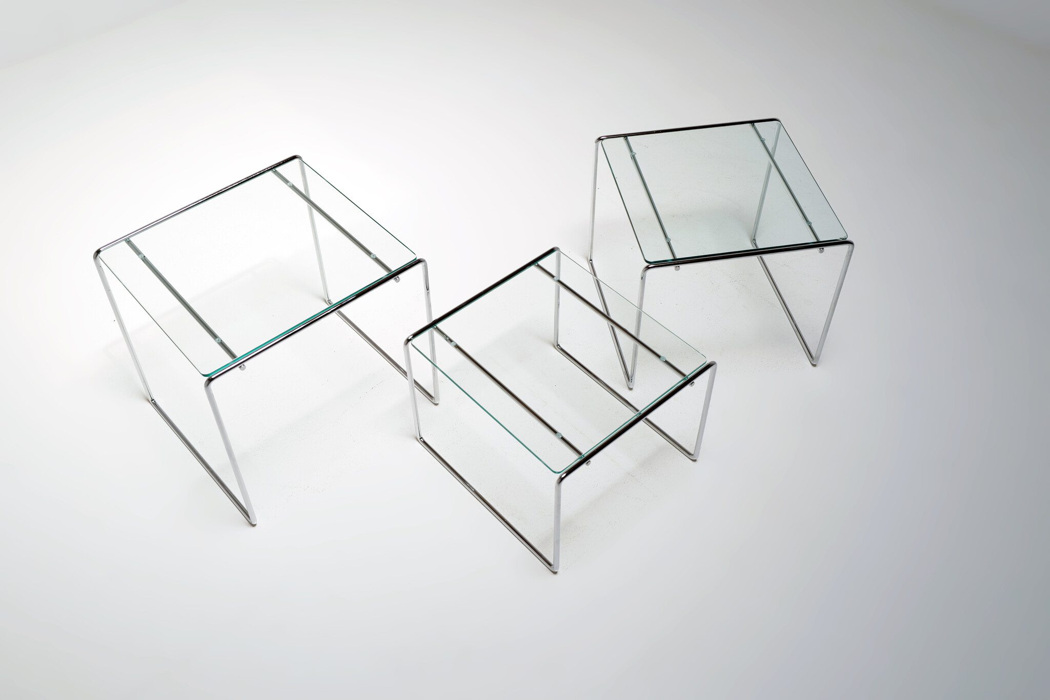 Marcel T side tables by Kazuhide Takahama for Cassina, 1974