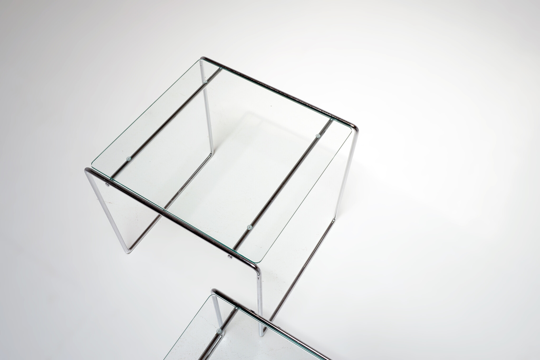 Marcel T side tables by Kazuhide Takahama for Cassina, 1974