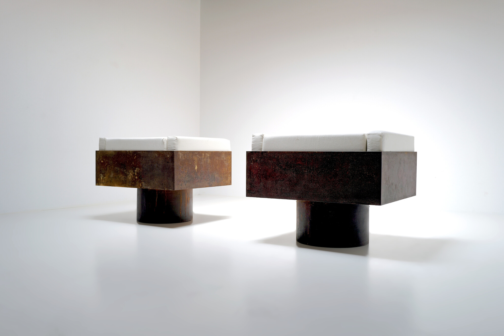 Set Modernistische Metalen Chairs