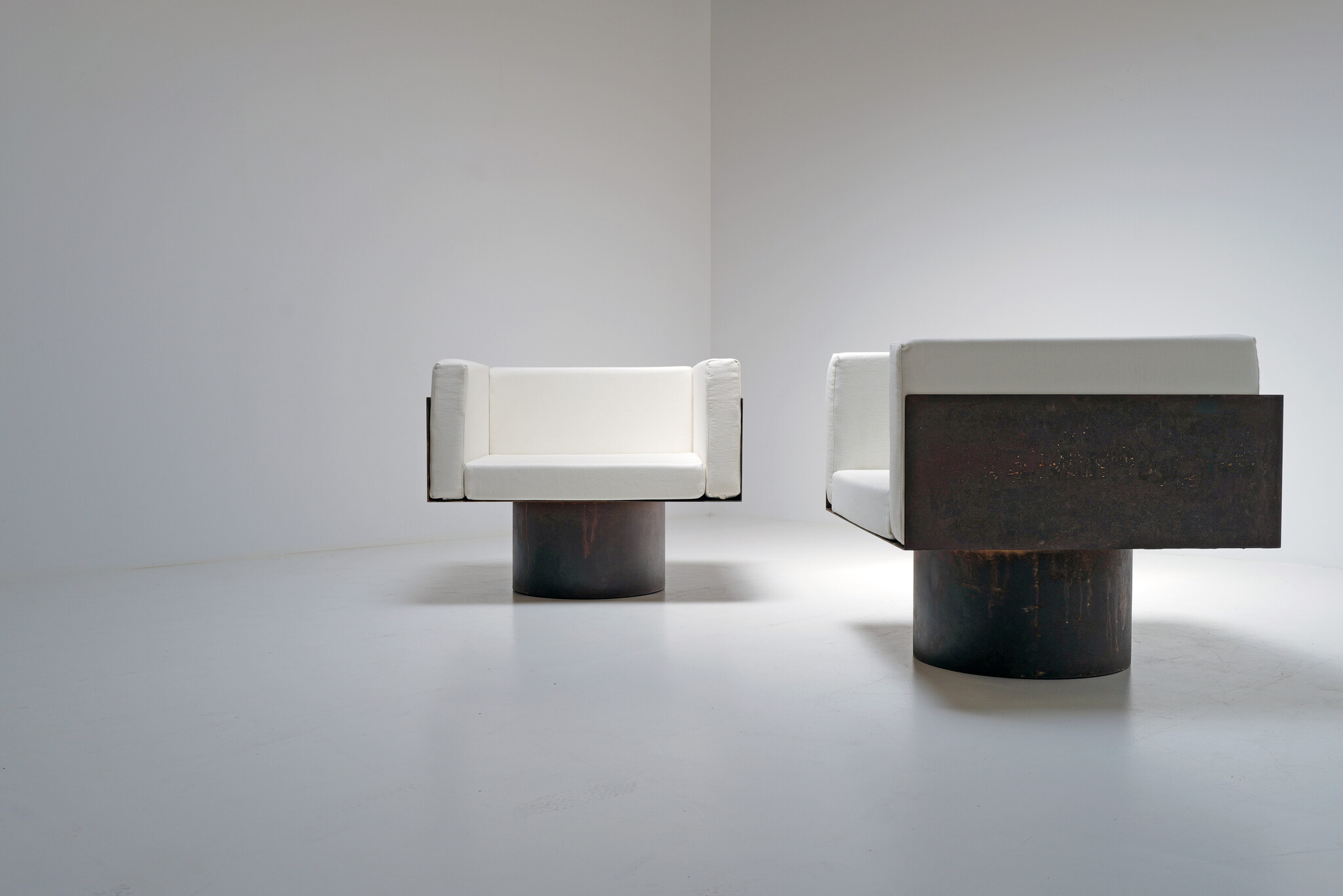 Set Modernistische Metalen Chairs