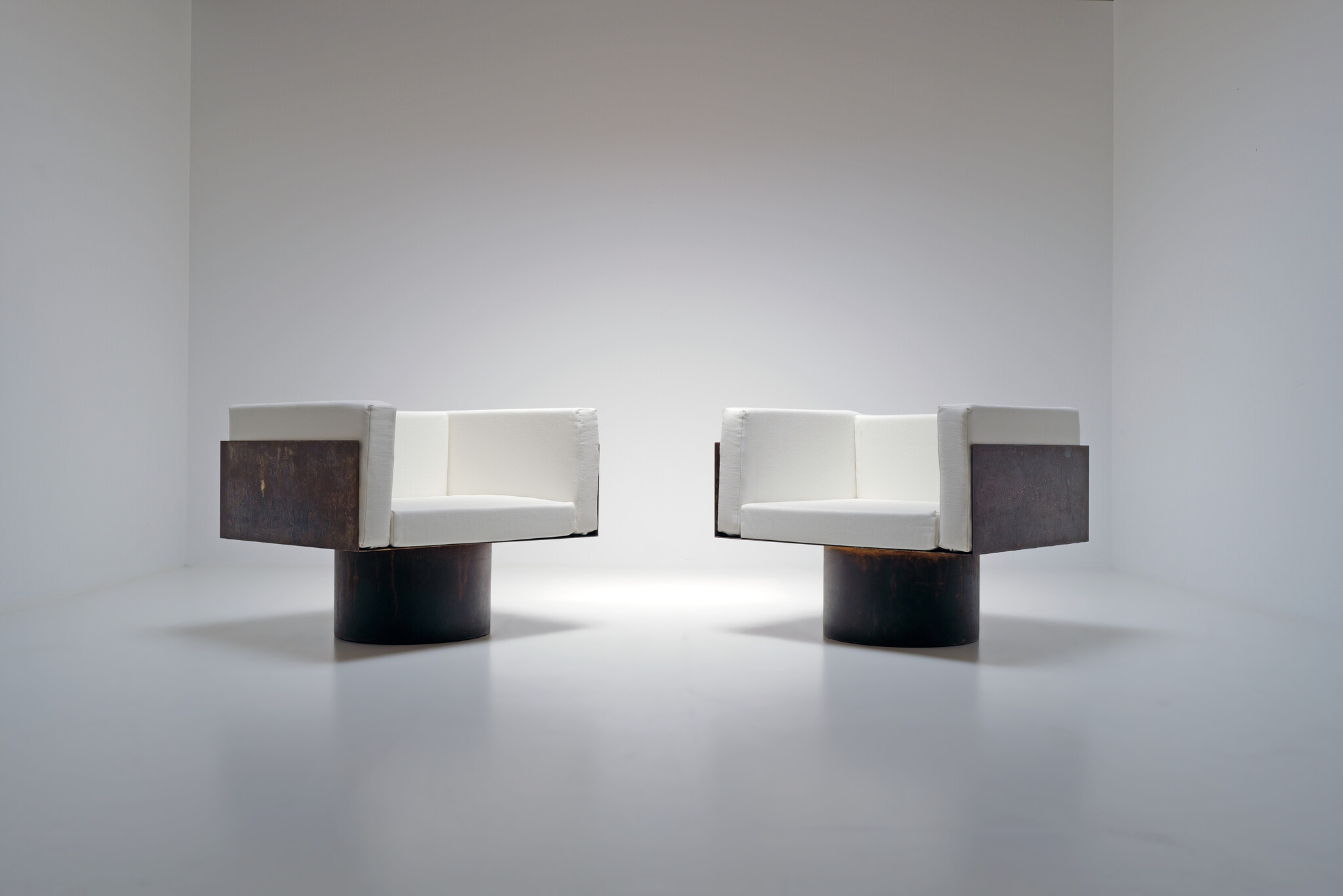 Set Modernistische Metalen Chairs