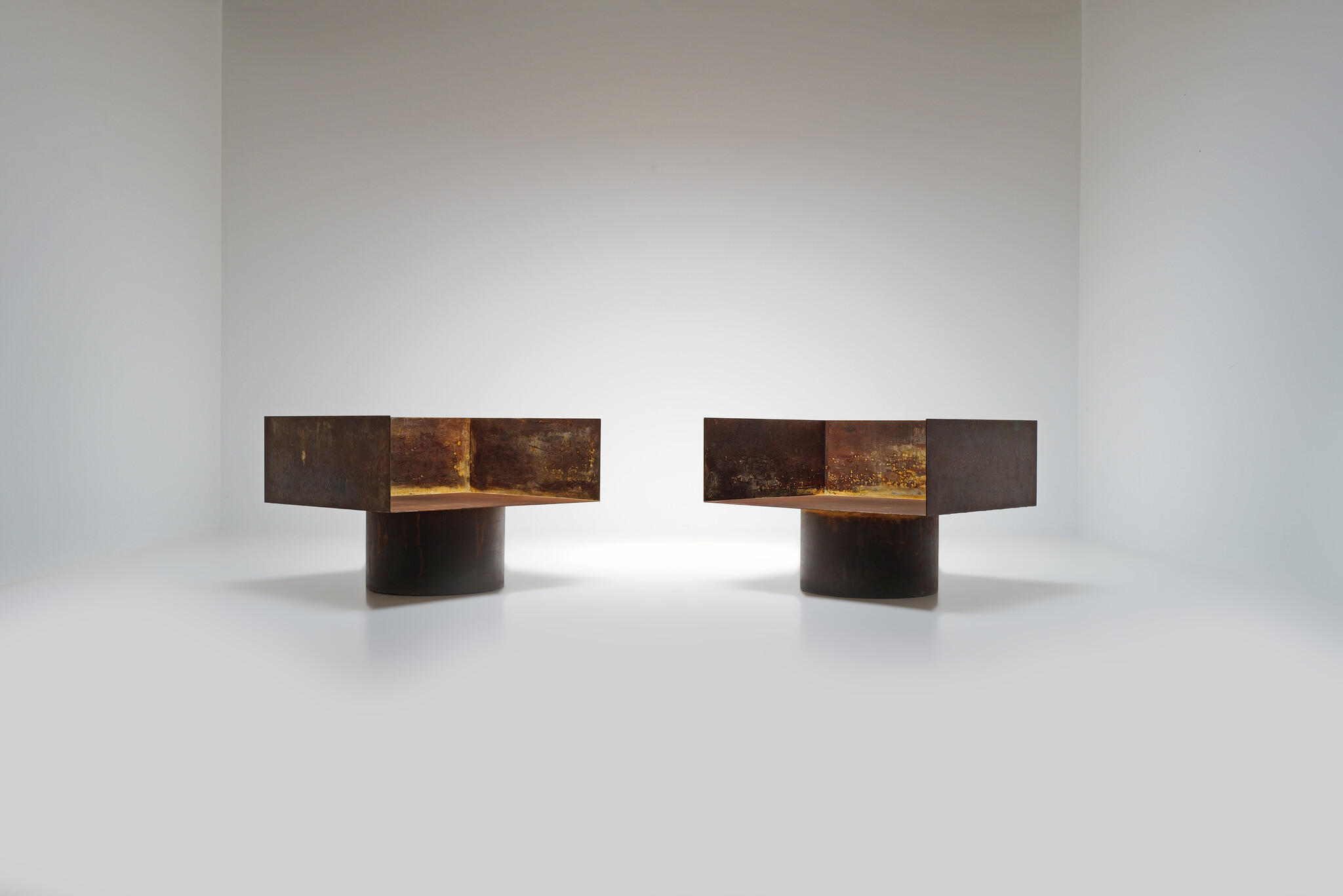 Set Modernistische Metalen Chairs