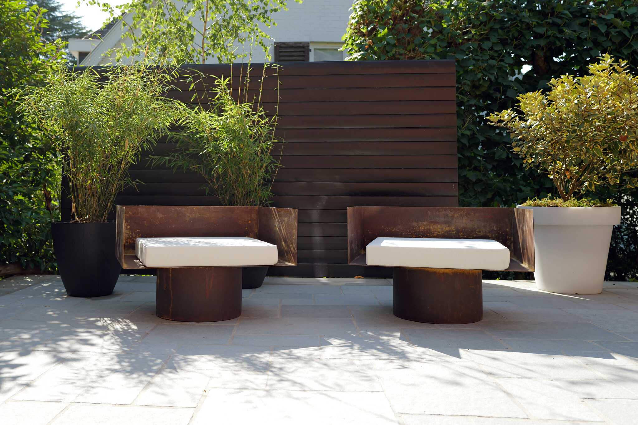 Set Modernistische Metalen Chairs