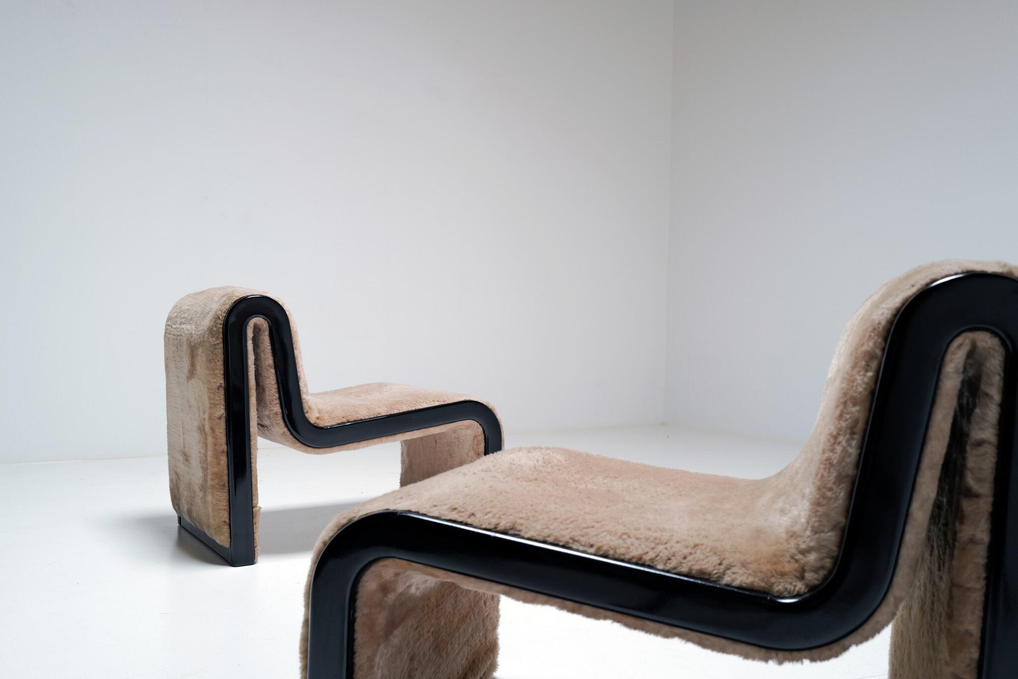 Set of postmodern lounge chairs, Italy, 1970s