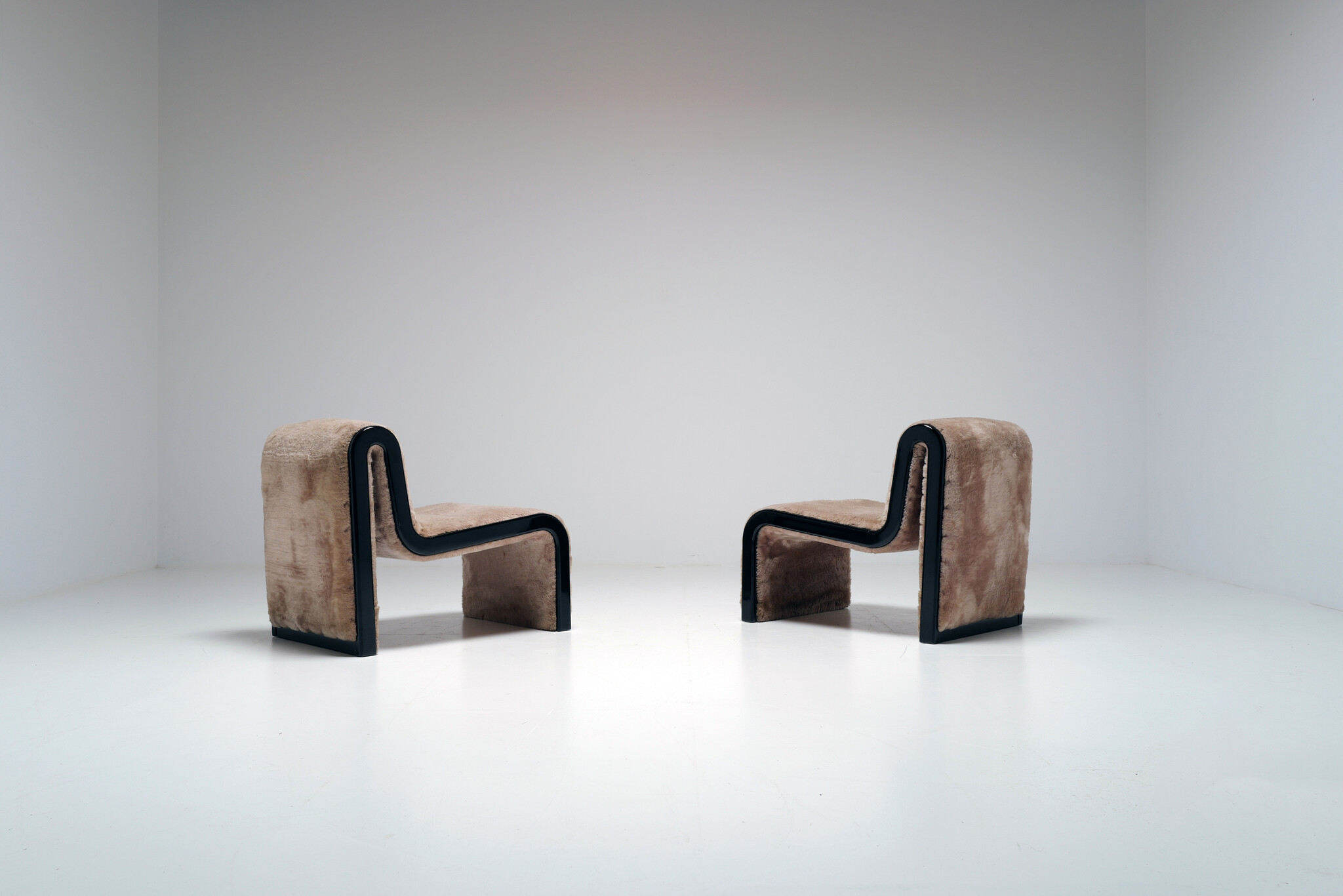 Set of postmodern lounge chairs, Italy, 1970s