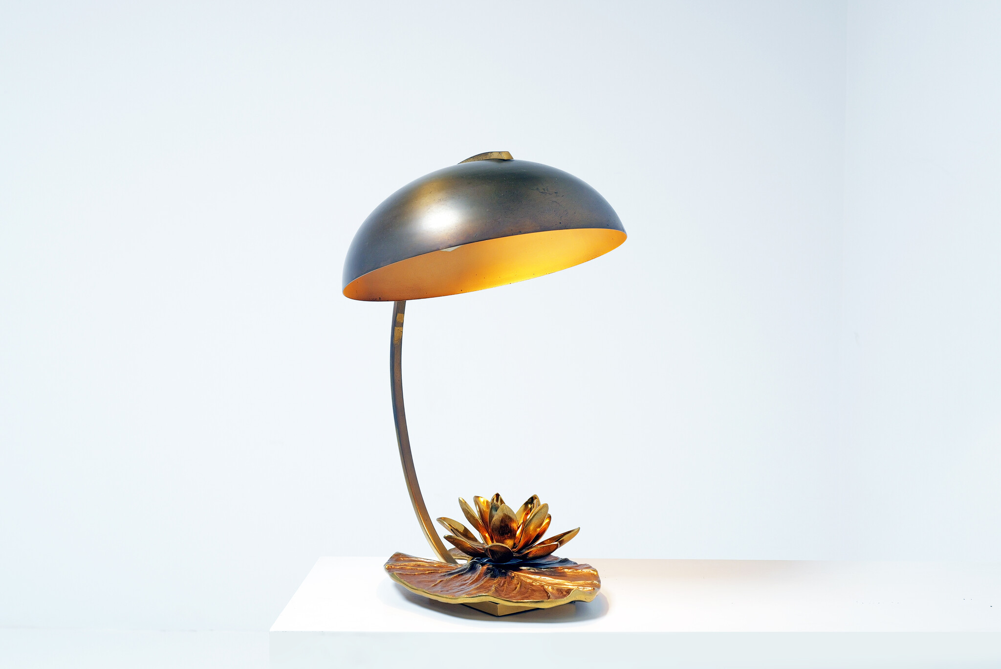 Lampe nénuphar de Maison Charles, années 1970
