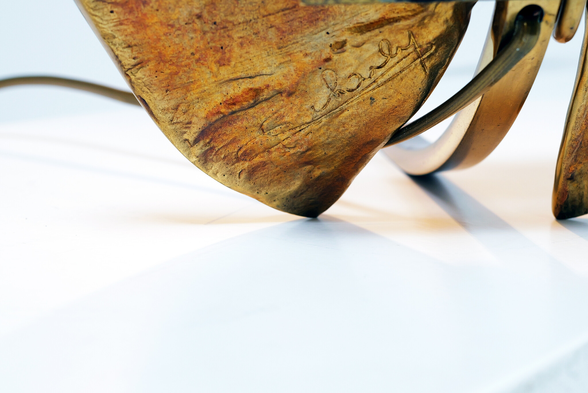 Lampe nénuphar de Maison Charles, années 1970