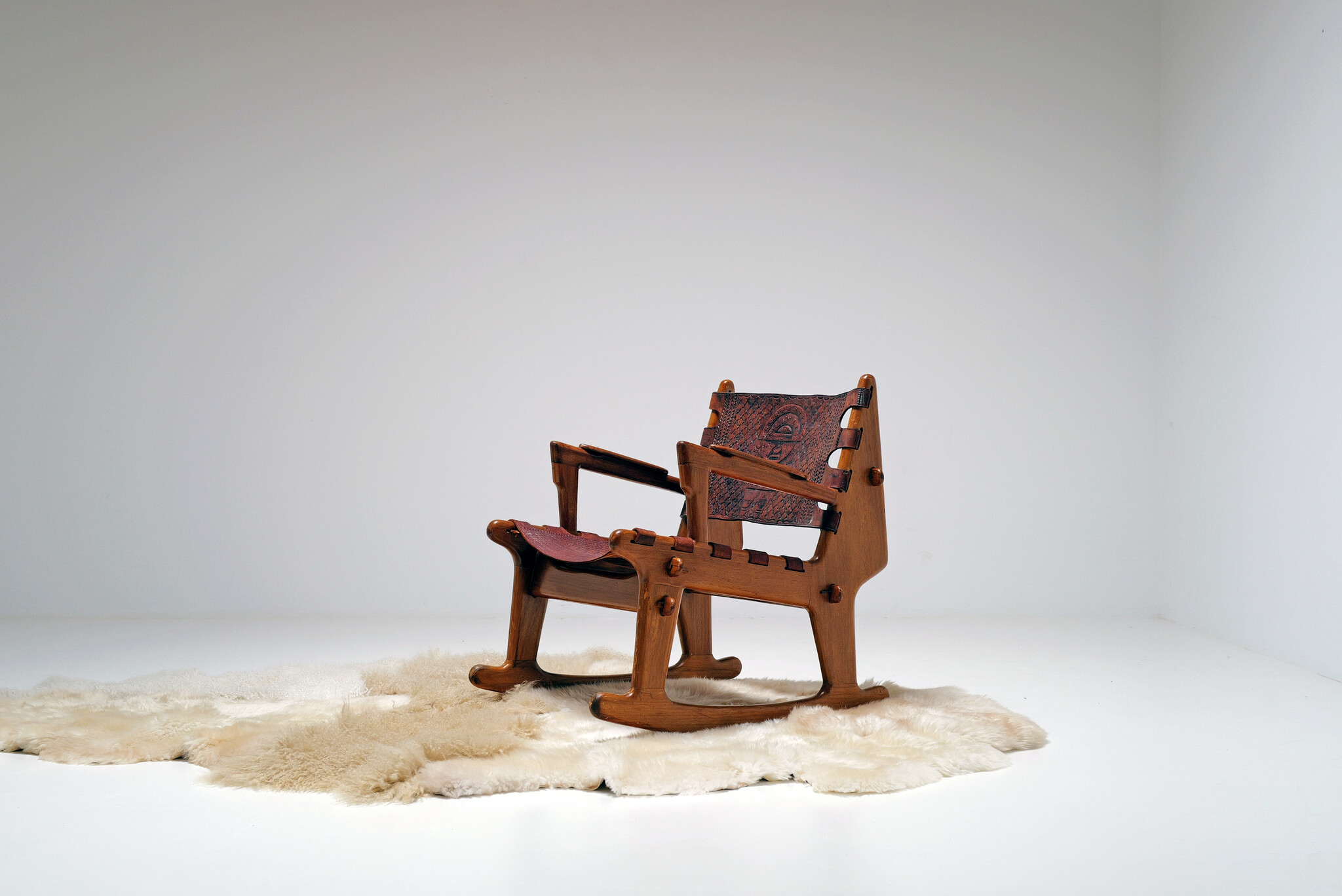 Rocking Chair van Angel Pazmino voor Estilo Moult, 1960's
