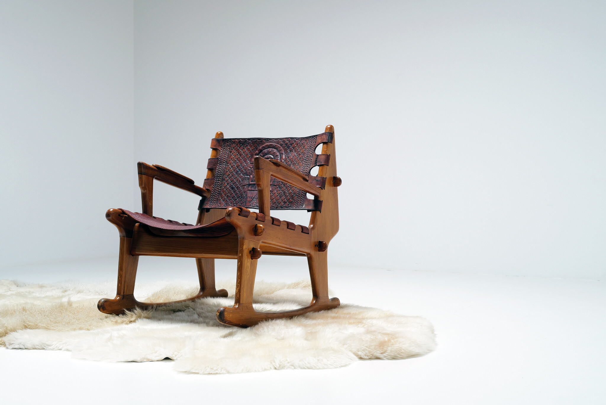 Rocking Chair van Angel Pazmino voor Estilo Moult, 1960's