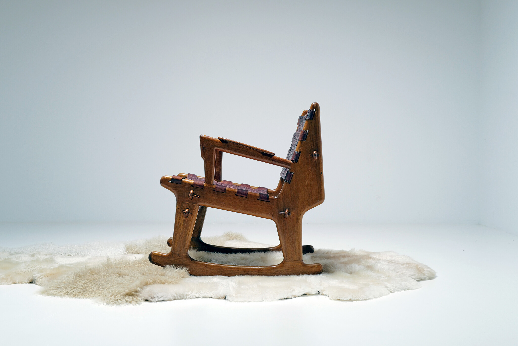 Rocking Chair van Angel Pazmino voor Estilo Moult, 1960's